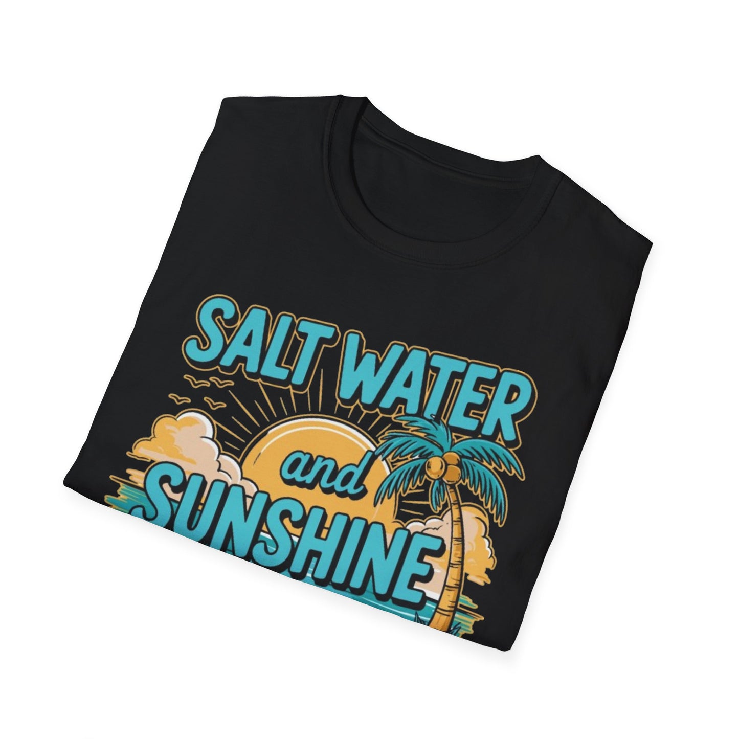 Summer-Salt Water And Sunshine T-Shirt Printify T-Shirt Rhythm & Drip Apparel