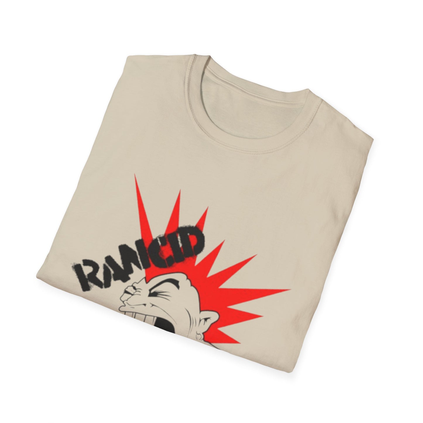 Ripped Edge Unisex Softstyle T-Shirt - Bold Graphic Tee for Punk Rock Enthusiasts