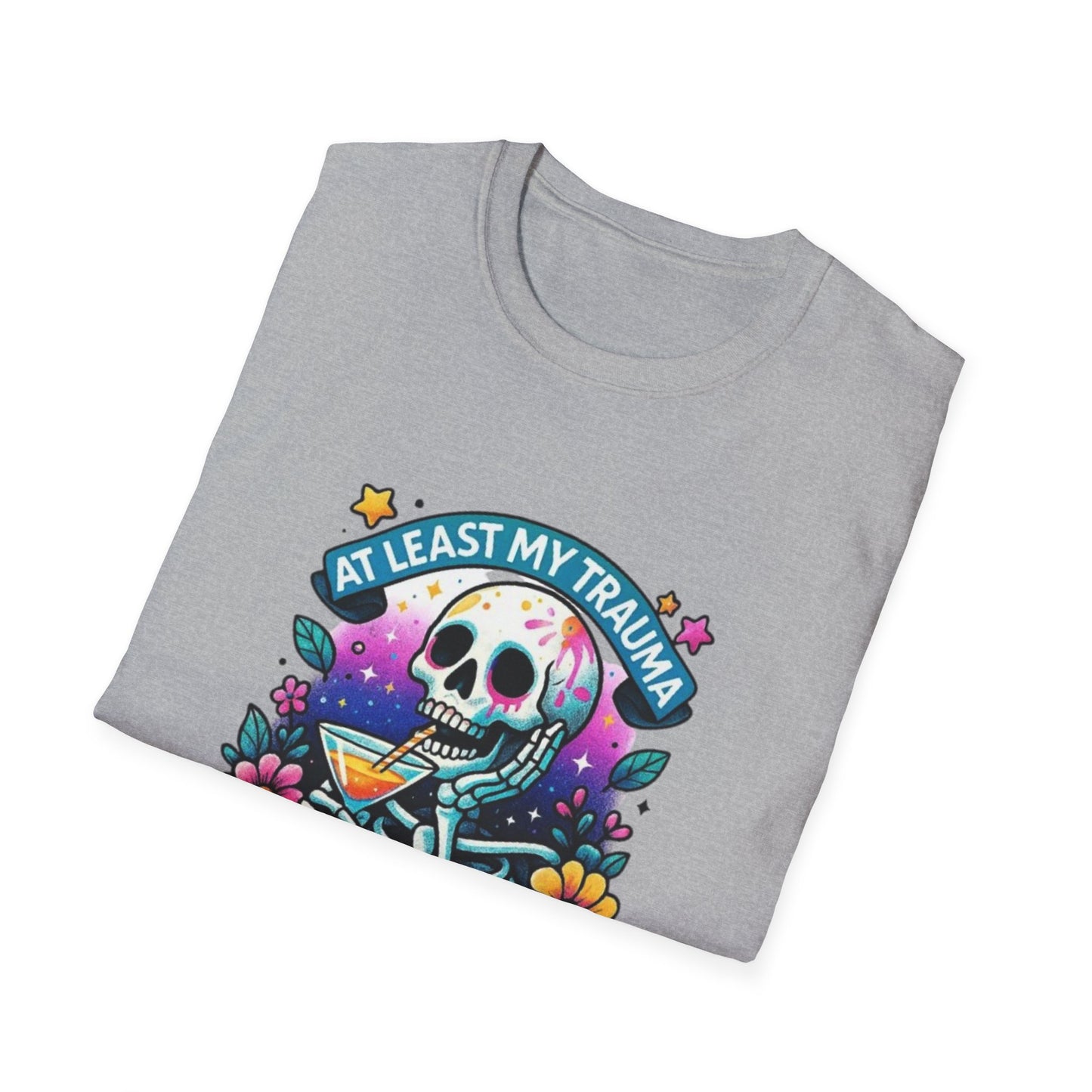 At Least My Trauma Made Me Funny T-Shirt Printify T-Shirt Rhythm & Drip Apparel