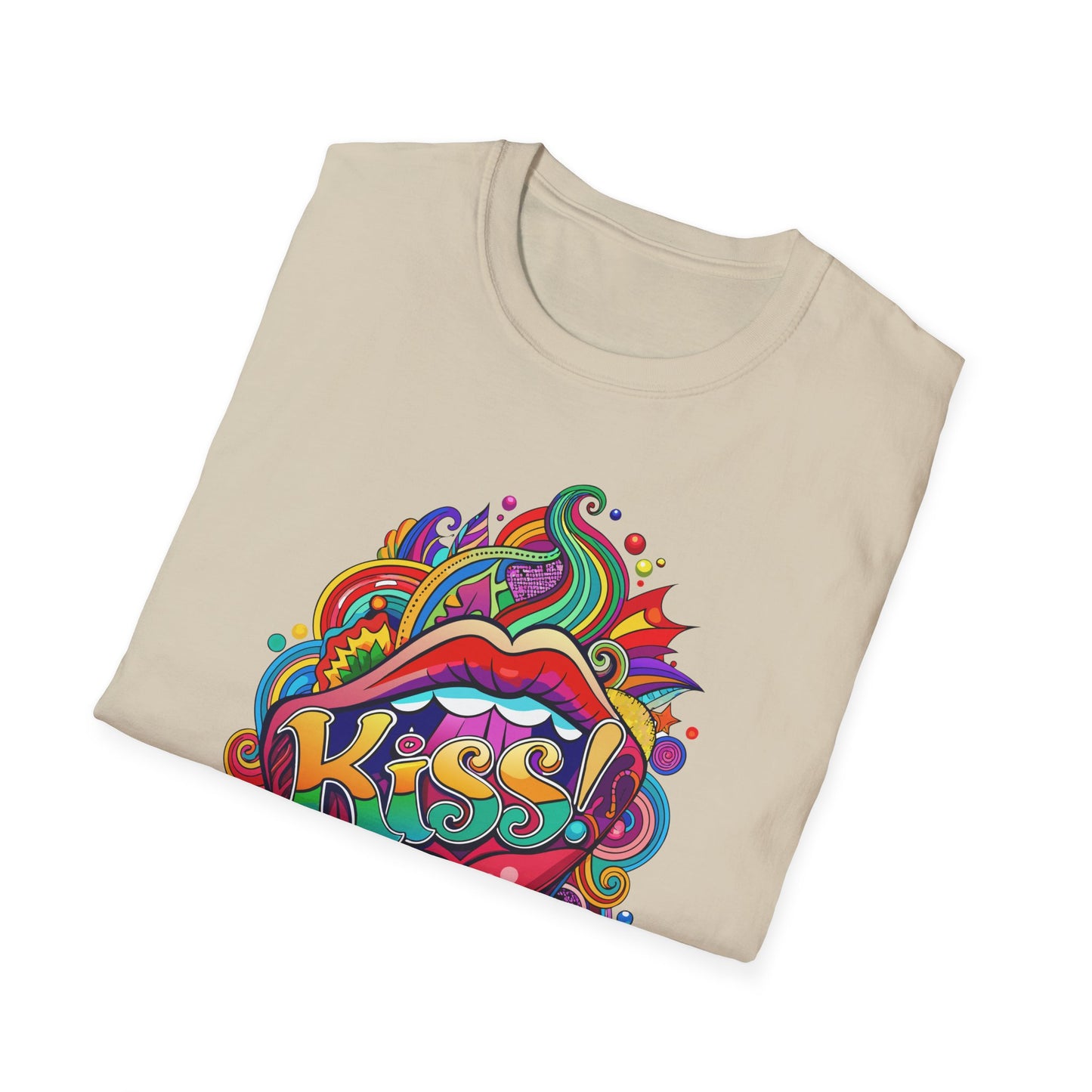 Vibrant Kiss Graphic T-Shirt Printify T-Shirt Rhythm & Drip Apparel