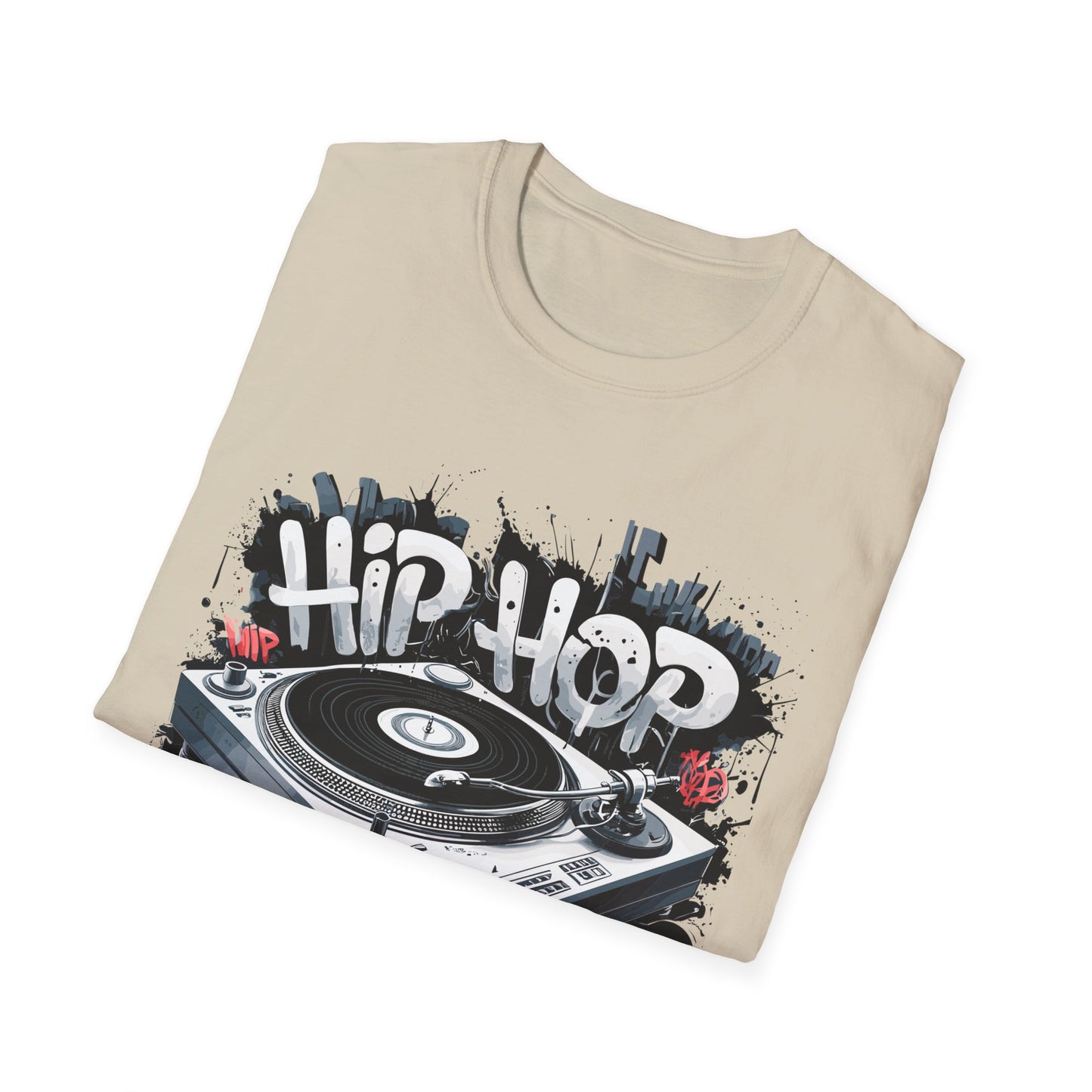 Hip Hop Turntable T-Shirt Printify T-Shirt Rhythm & Drip Apparel