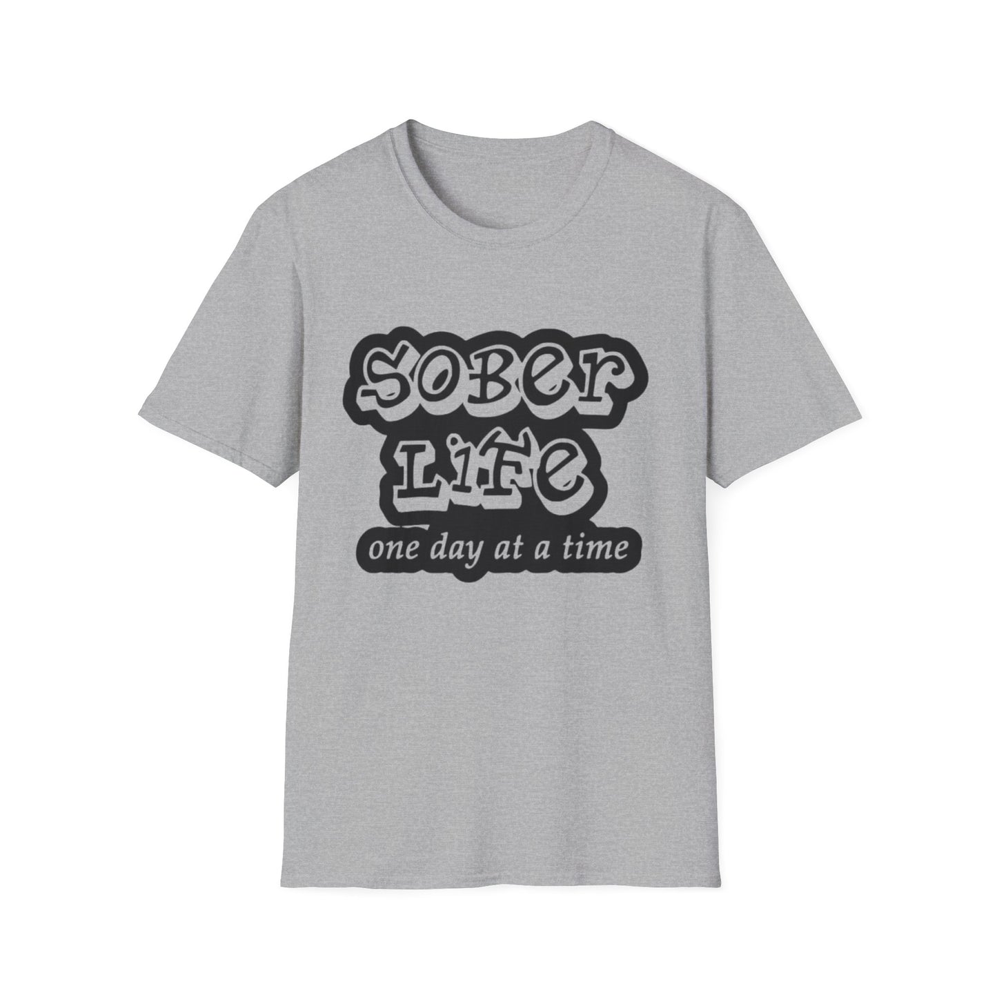 Addiction Sober Life T-Shirt Sport Grey Printify T-Shirt Rhythm & Drip Apparel