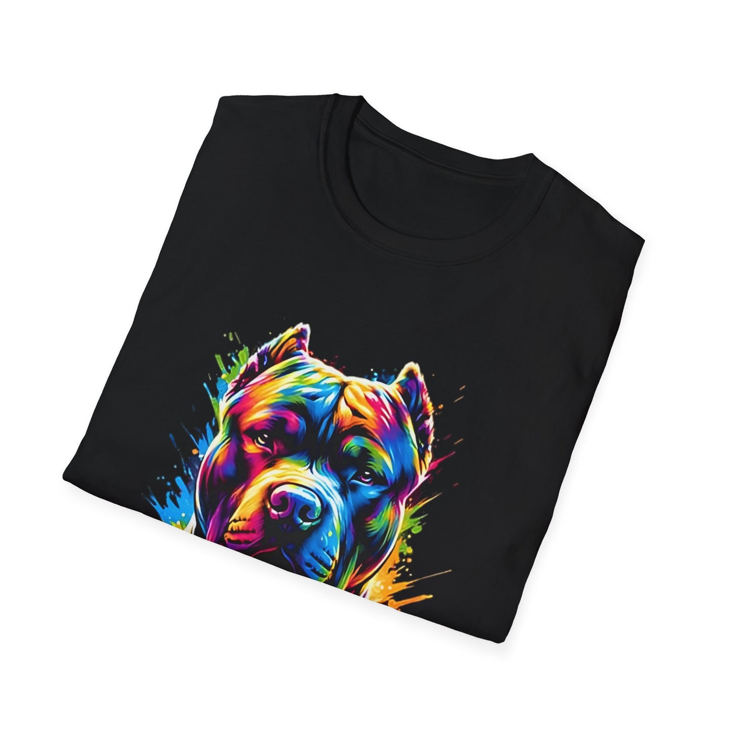 Vibrant Pitbull T-Shirt Printify T-Shirt Rhythm & Drip Apparel