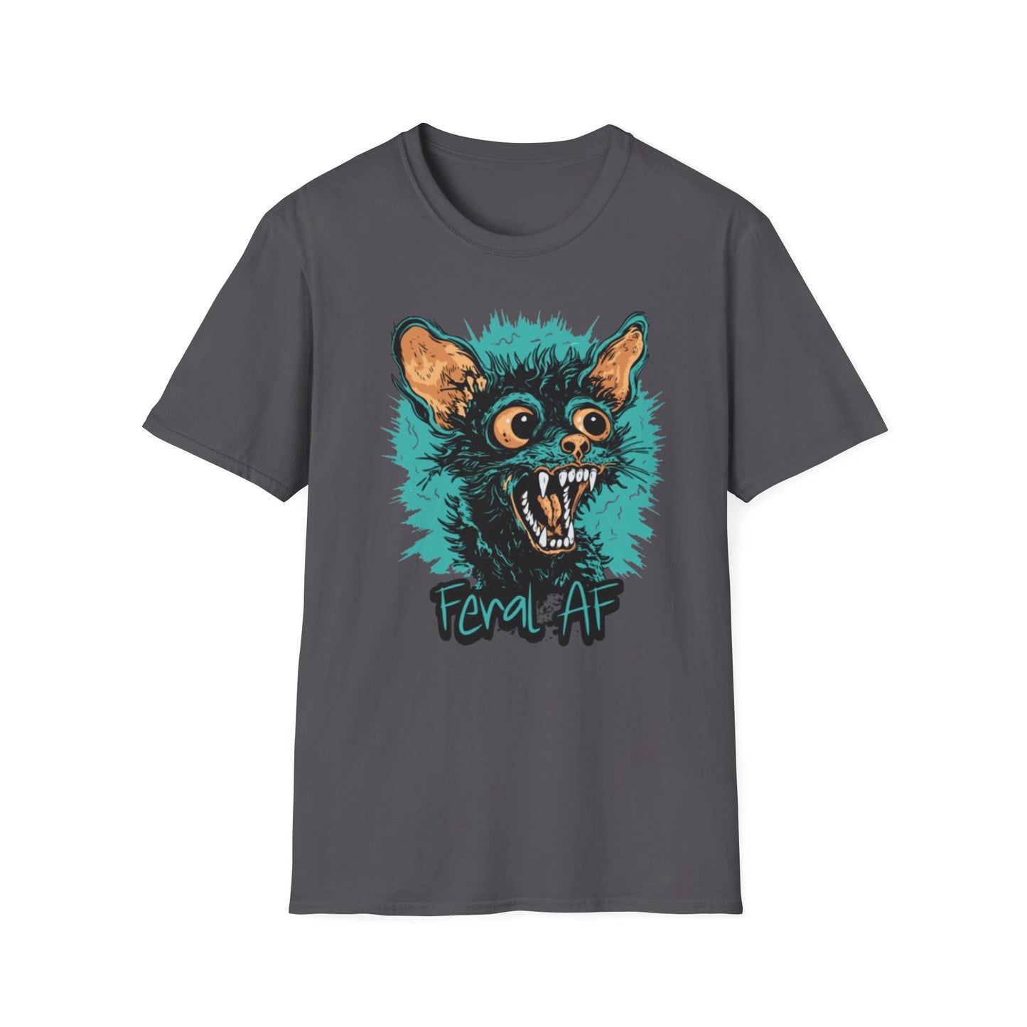 Feral AF T-Shirt Charcoal Printify T-Shirt Rhythm & Drip Apparel