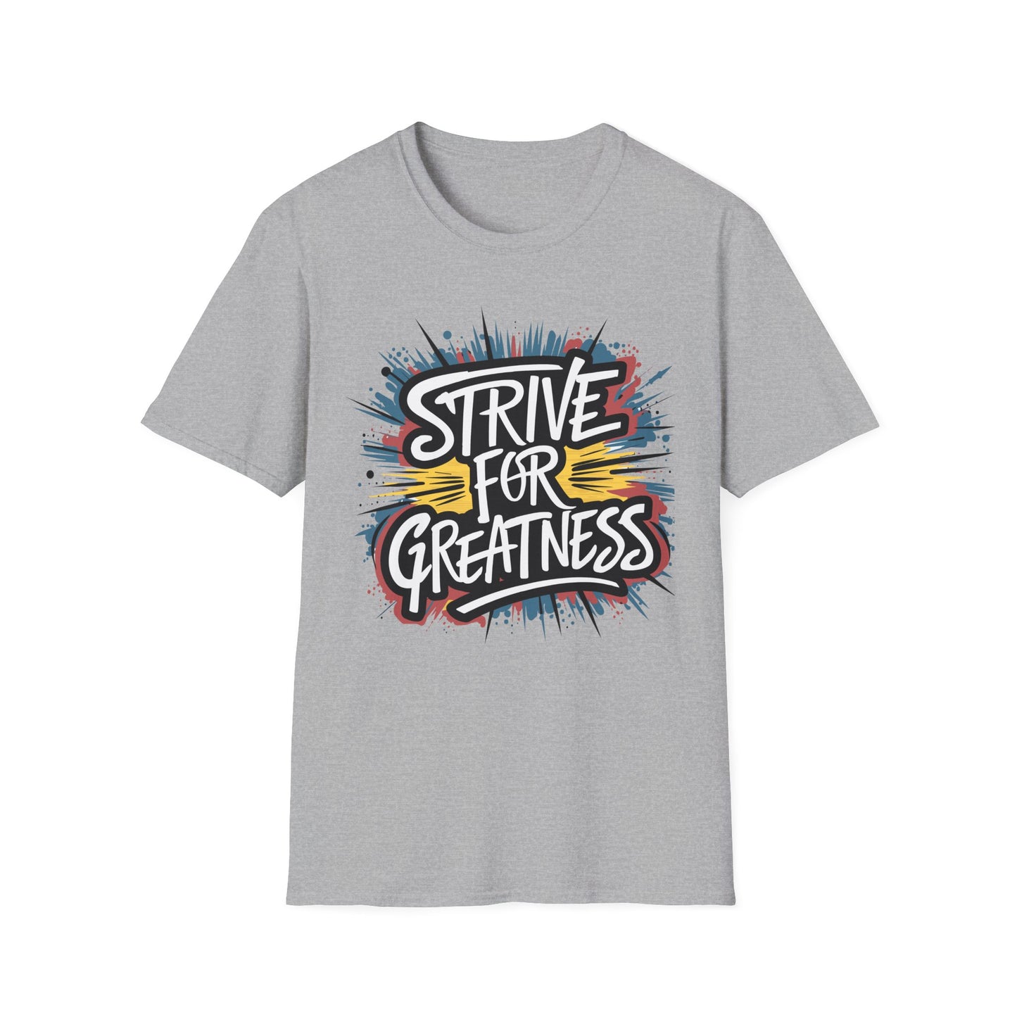 Motivational Unisex Softstyle T-Shirt - 'Strive for Greatness'