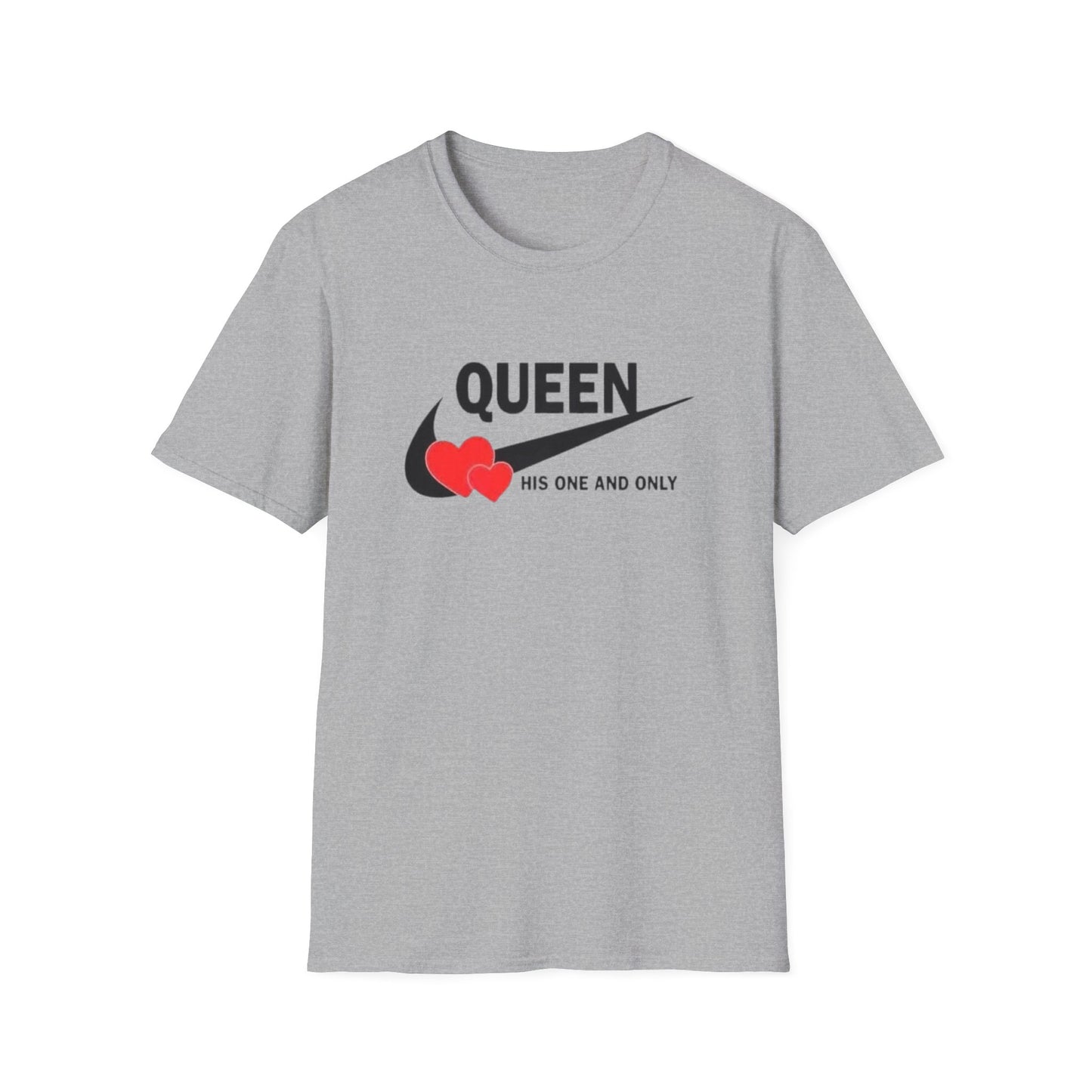 1 Queen Love T-Shirt Sport Grey Printify T-Shirt Rhythm & Drip Apparel