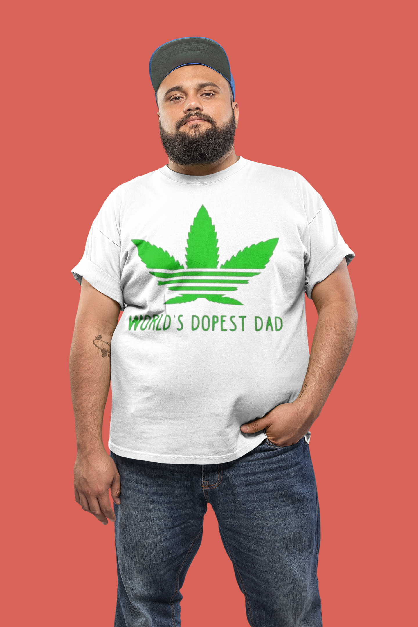 World's Dopest Dad Unisex T-Shirt Printify T-Shirt Rhythm & Drip Apparel