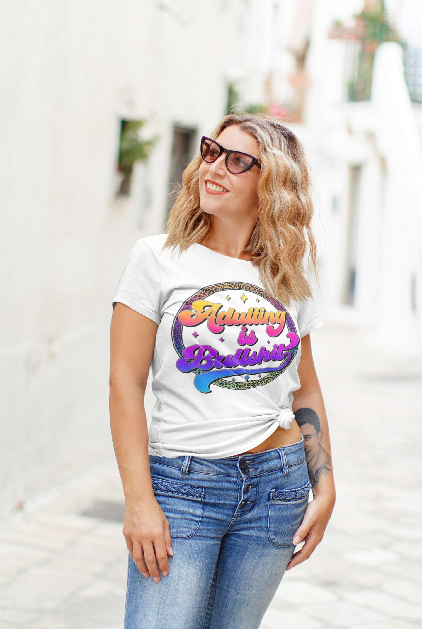 Adulting is Bullshit T-Shirt Printify T-Shirt Rhythm & Drip Apparel