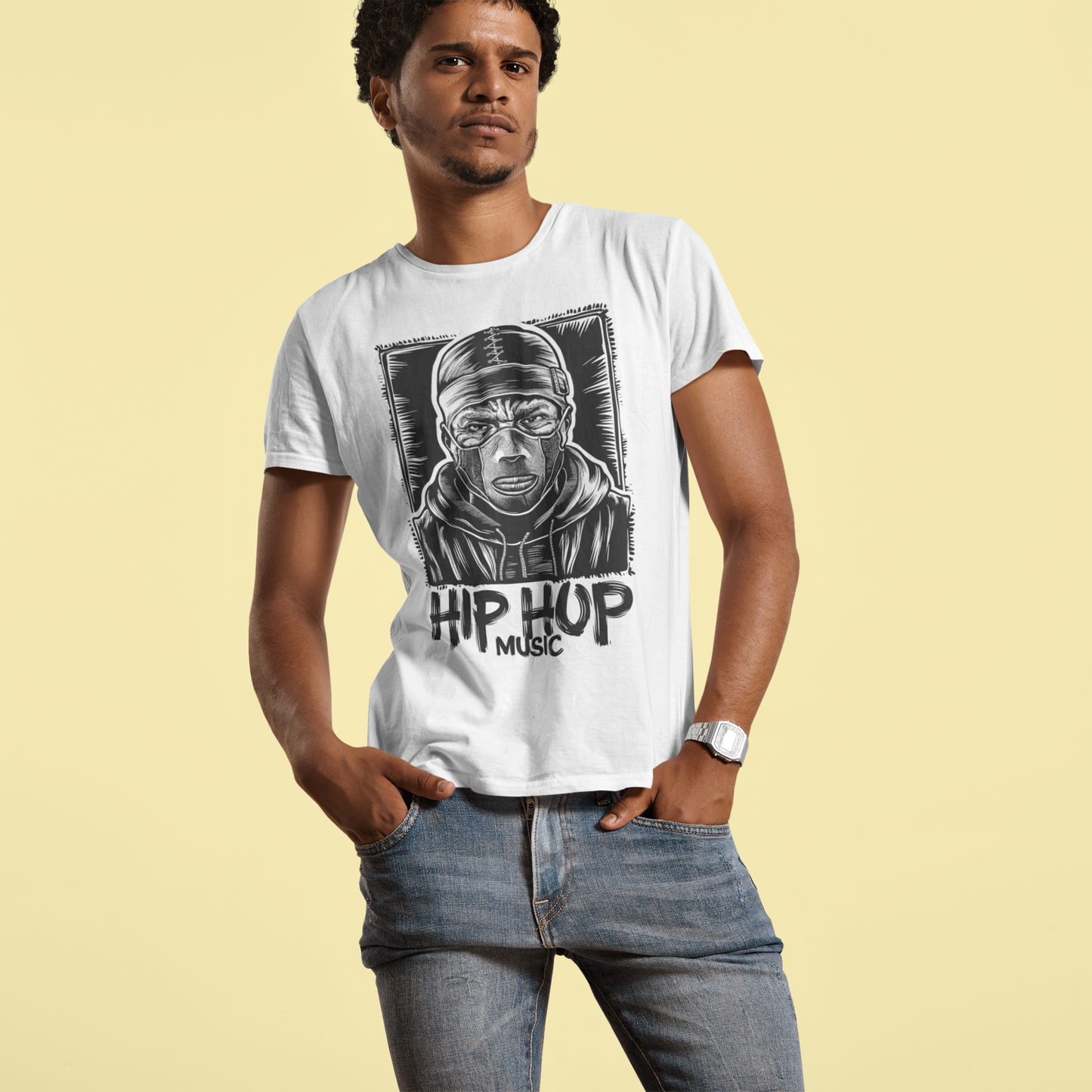 Hip Hop Music Graphic T-Shirt Printify T-Shirt Rhythm & Drip Apparel