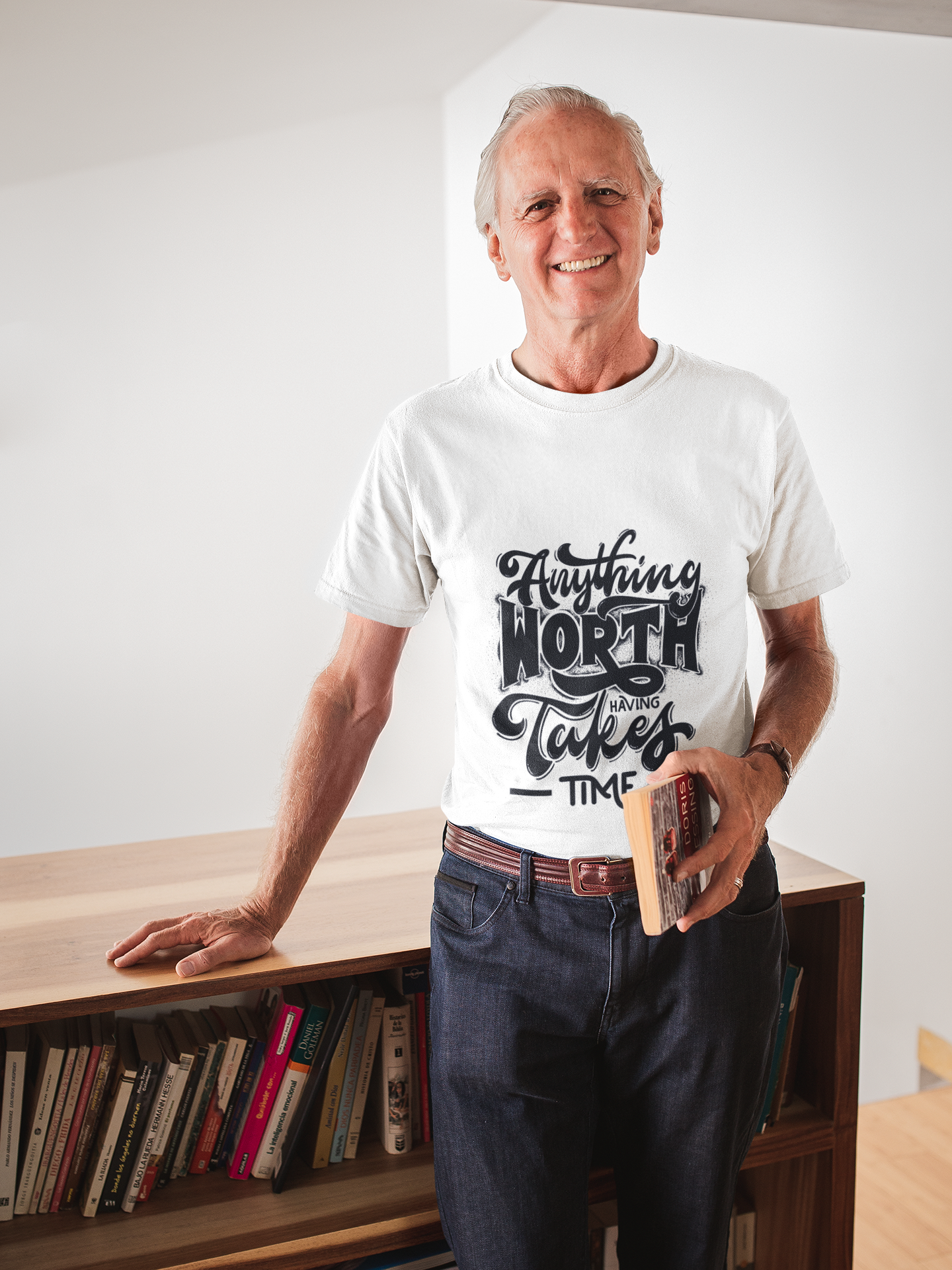 Anything Worth Having Takes Time T-Shirt Printify T-Shirt Rhythm & Drip Apparel