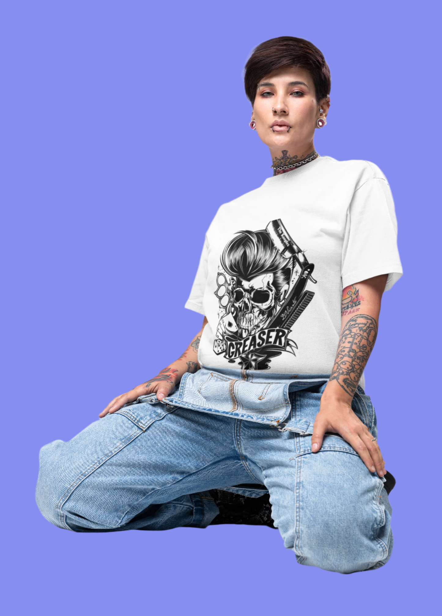 Greaser Rockabilly Graphic T-Shirt Printify T-Shirt Rhythm & Drip Apparel