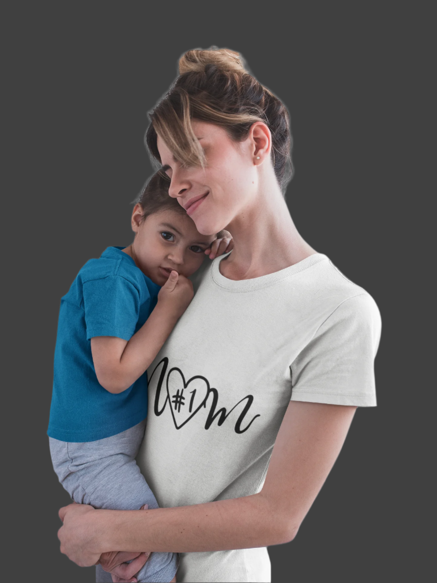 #1 Mom T-Shirt Printify T-Shirt Rhythm & Drip Apparel