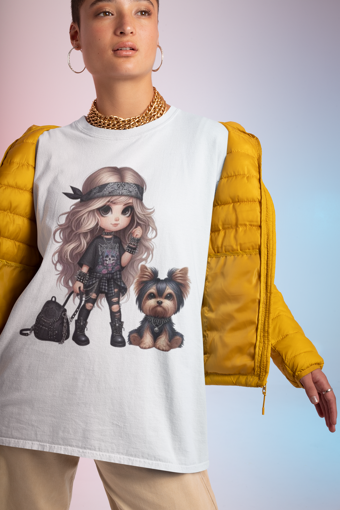 A Girl And Her Dog 2 T-Shirt Printify T-Shirt Rhythm & Drip Apparel