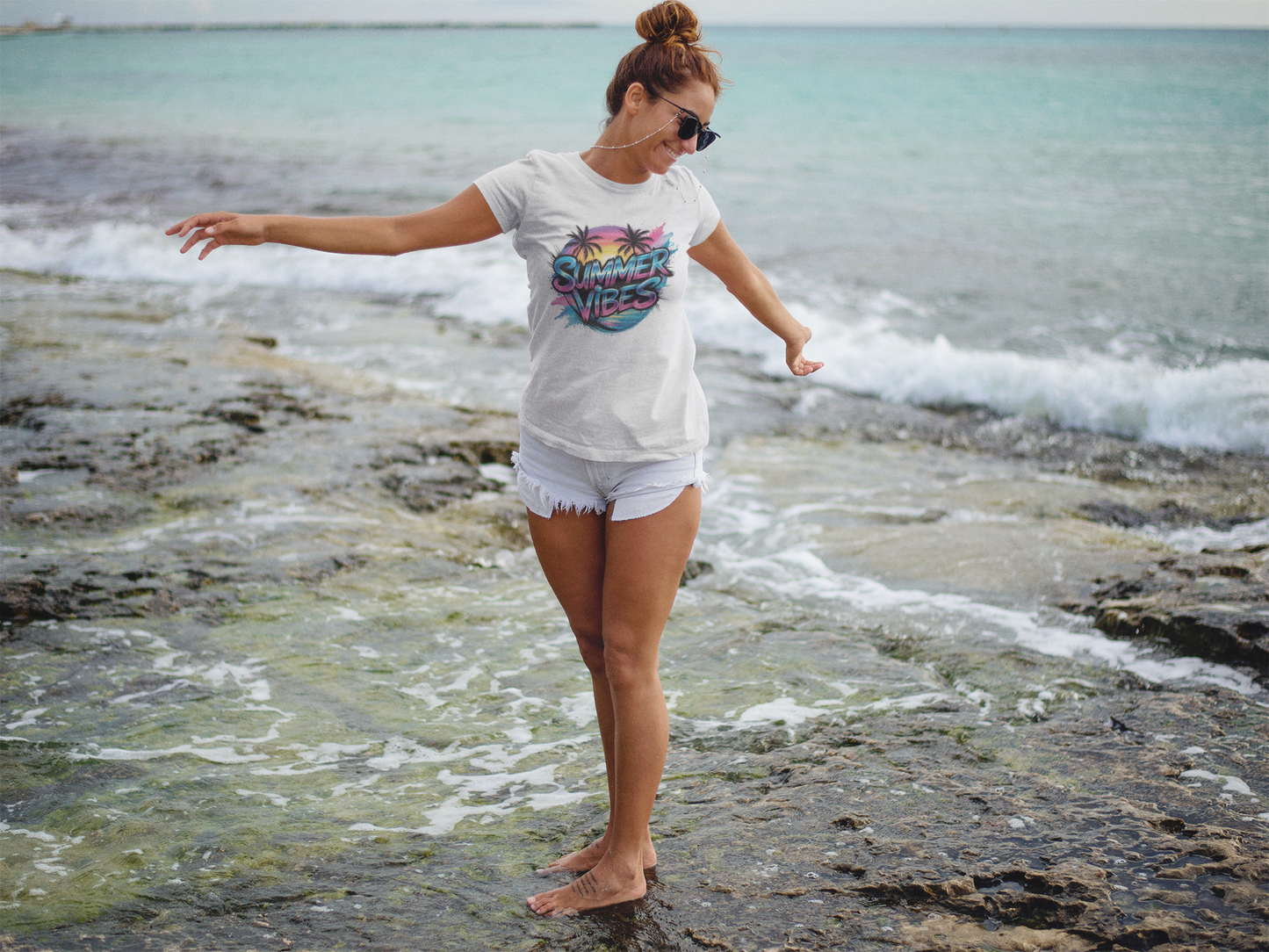 Summer- Summer Vibes T-Shirt Printify T-Shirt Rhythm & Drip Apparel