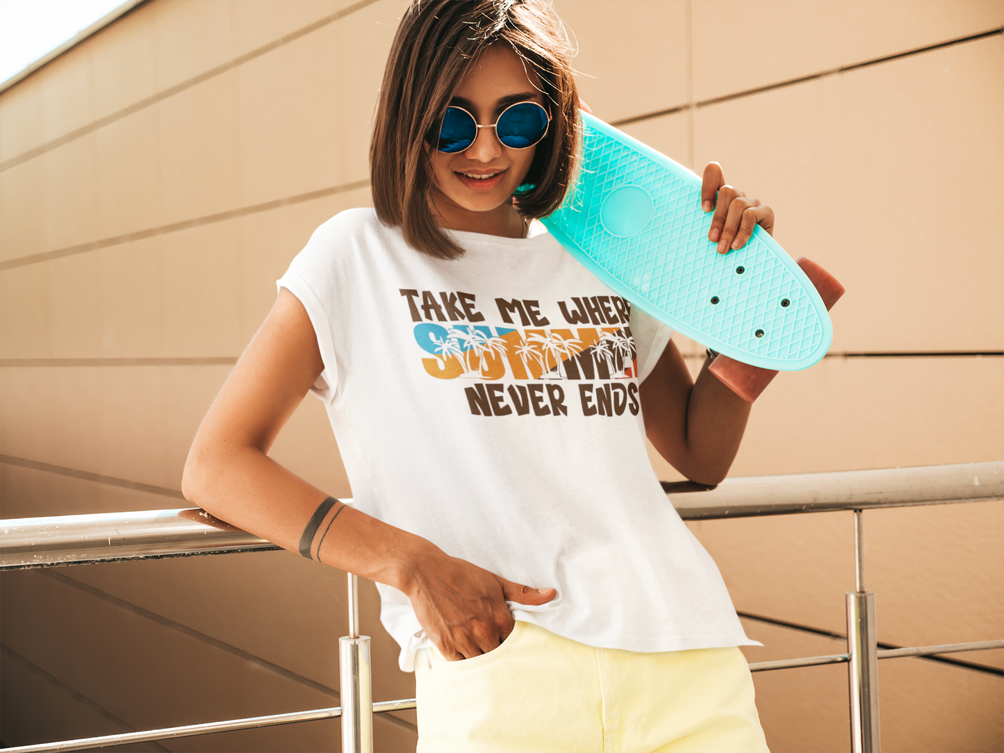 Summer- Take Me Where Summer Never Ends Printify T-Shirt Rhythm & Drip Apparel