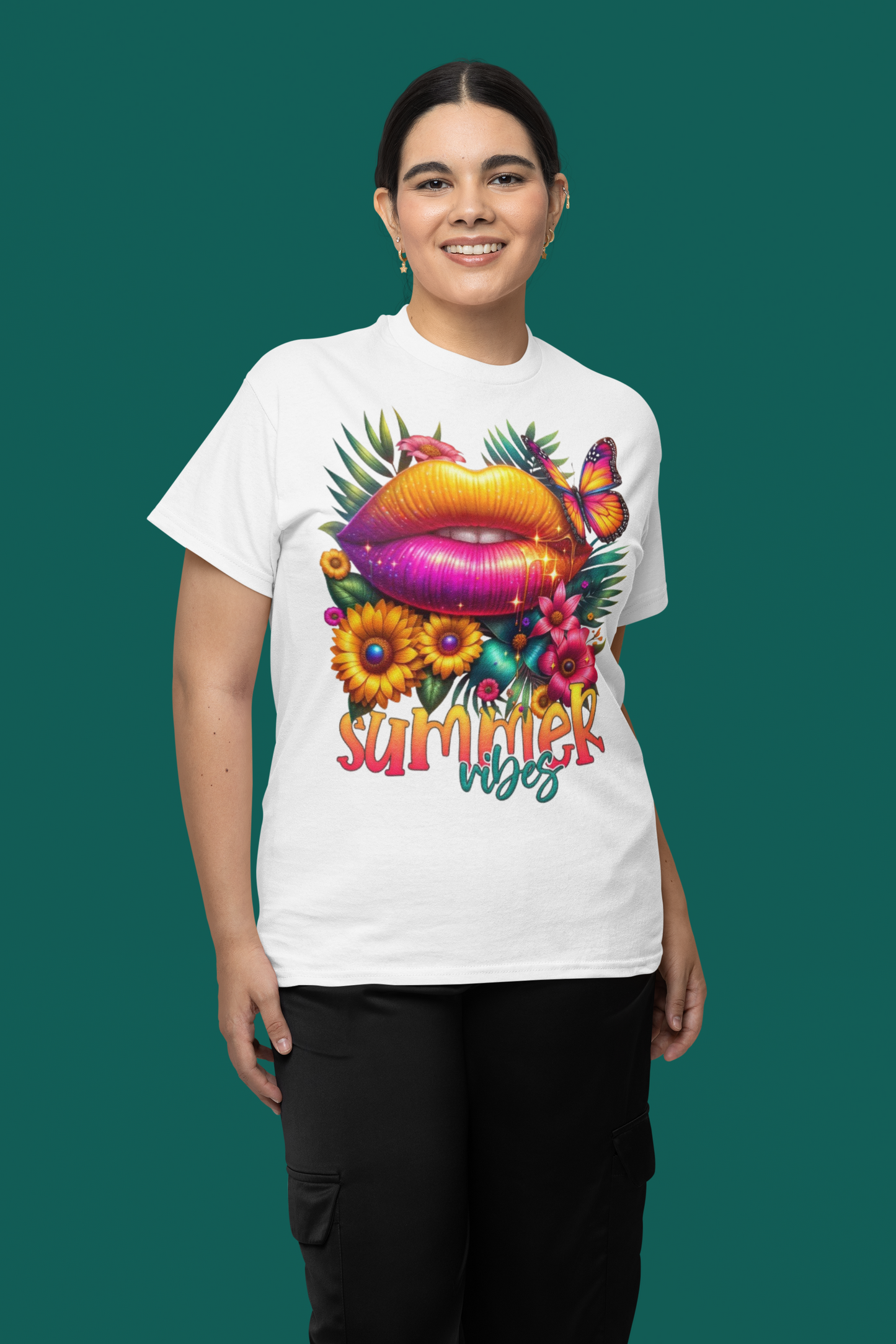 Summer- Vibrant Summer Vibes T-Shirt Printify T-Shirt Rhythm & Drip Apparel