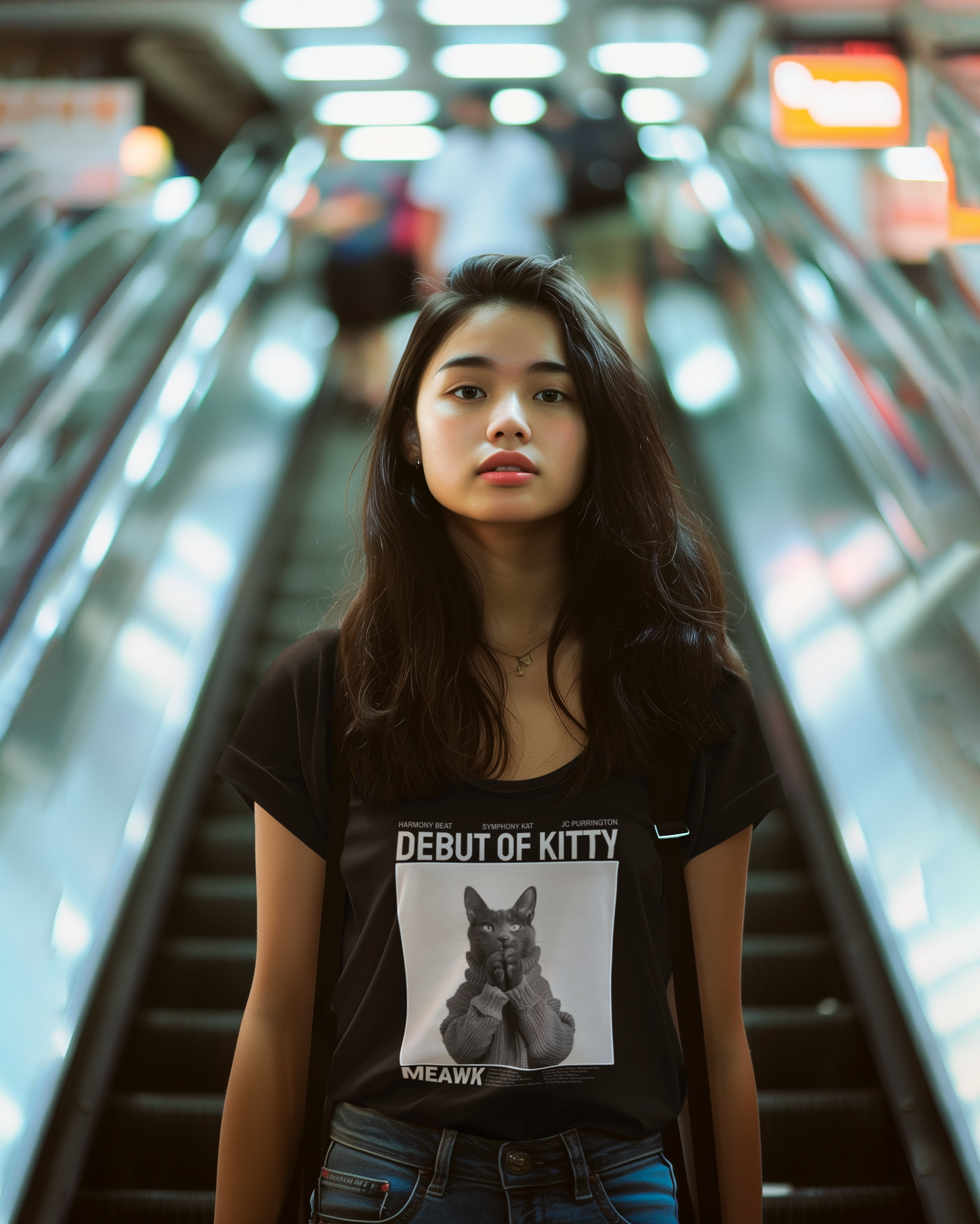 Music- Debut of Kitty T-Shirt Printify T-Shirt Rhythm & Drip Apparel