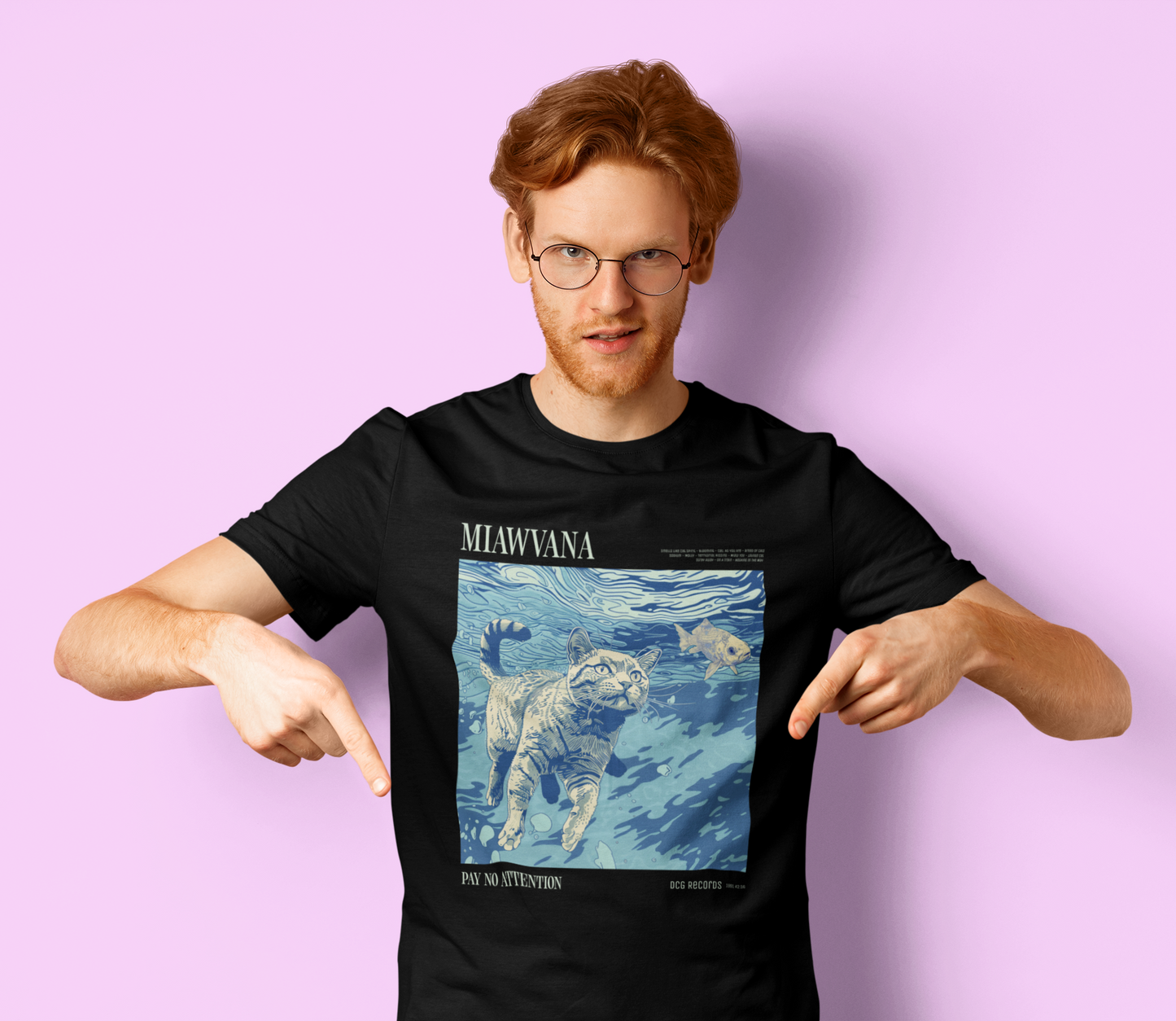 Music- Miawana Cat T-Shirt Printify T-Shirt Rhythm & Drip Apparel