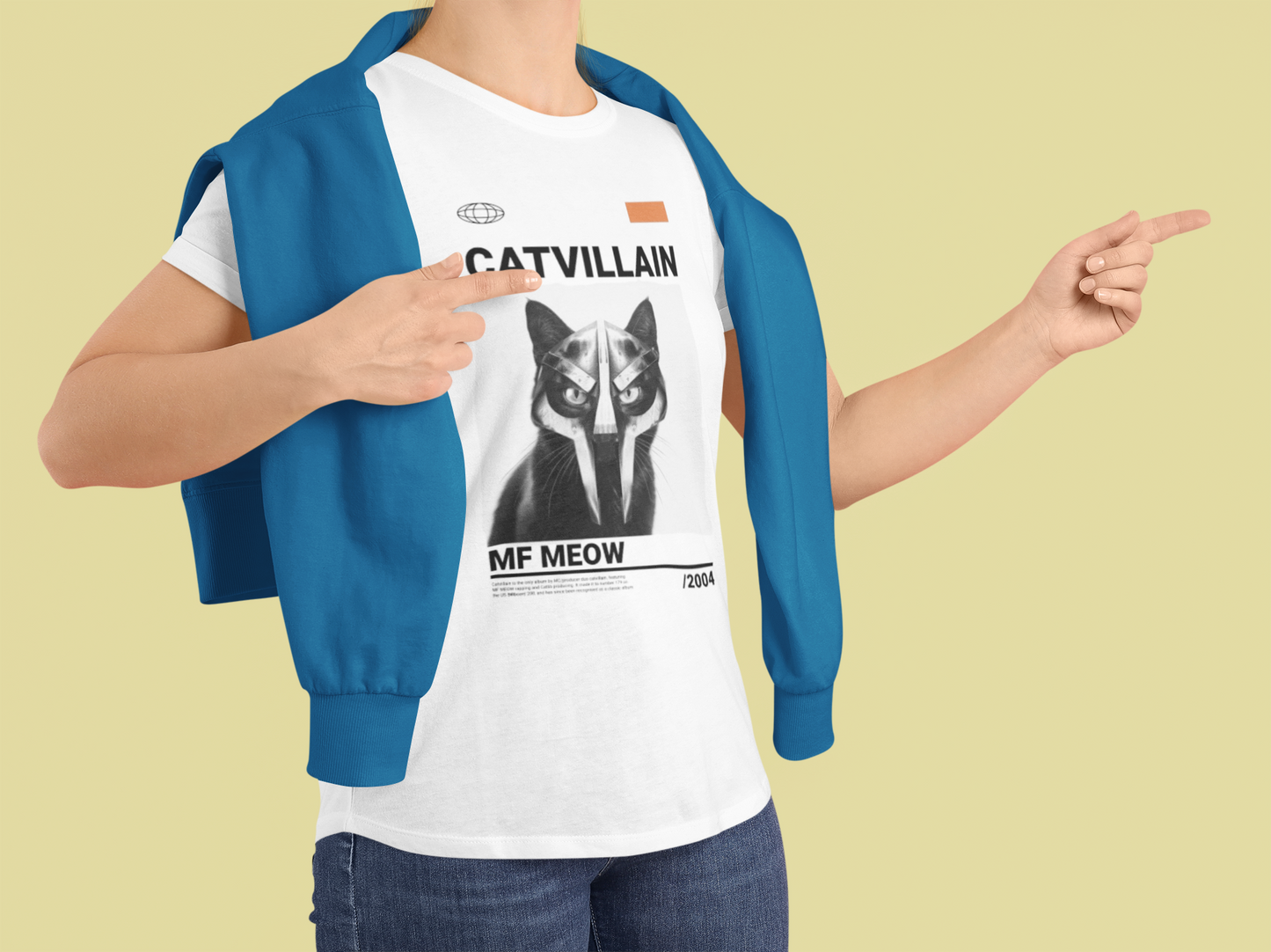 Music- Cat Villain T-Shirt Printify T-Shirt Rhythm & Drip Apparel