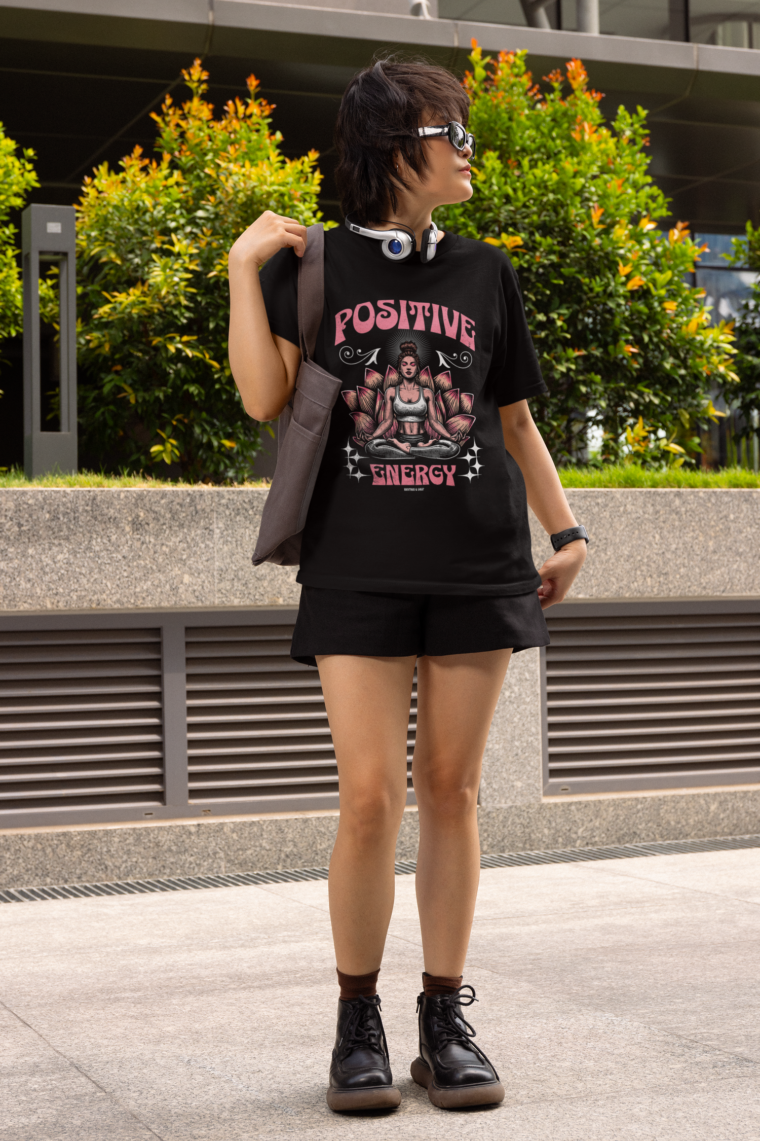 Positive Energy T-Shirt Printify T-Shirt Rhythm & Drip Apparel