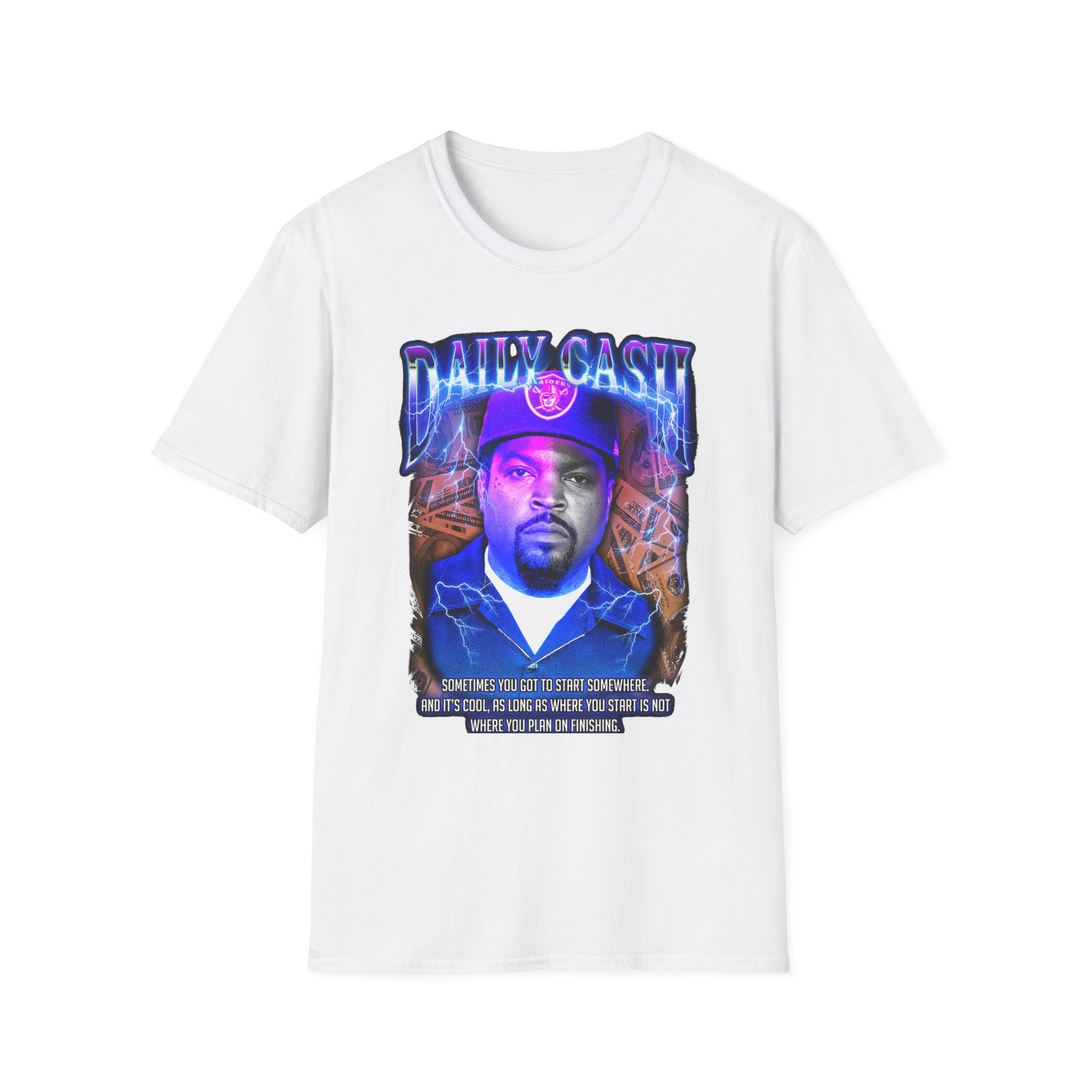 Ice Cube T-Shirt White Printify T-Shirt Rhythm & Drip Apparel