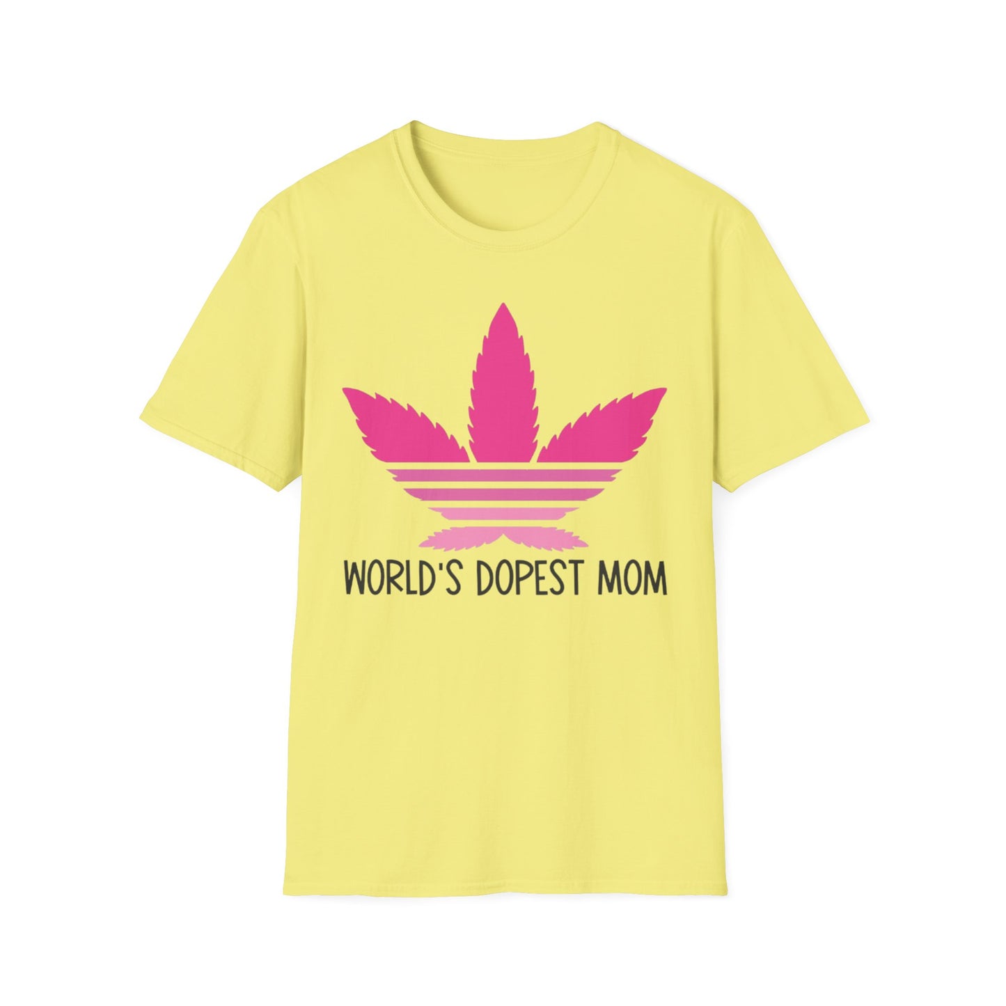 World's Dopest Mom T-Shirt Cornsilk Printify T-Shirt Rhythm & Drip Apparel