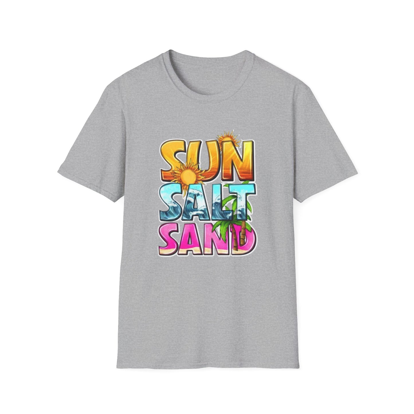 Summer- Sun, Salt, Sand T-Shirt Sport Grey Printify T-Shirt Rhythm & Drip Apparel
