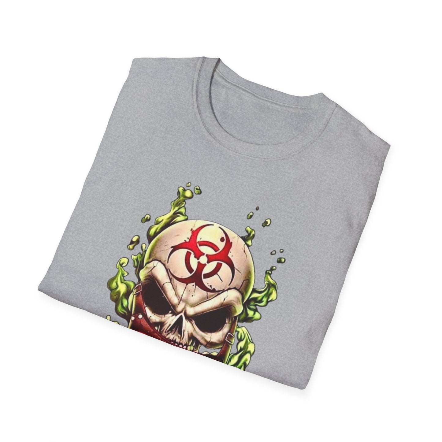Biohazard Skull Unisex T-Shirt Printify T-Shirt Rhythm & Drip Apparel