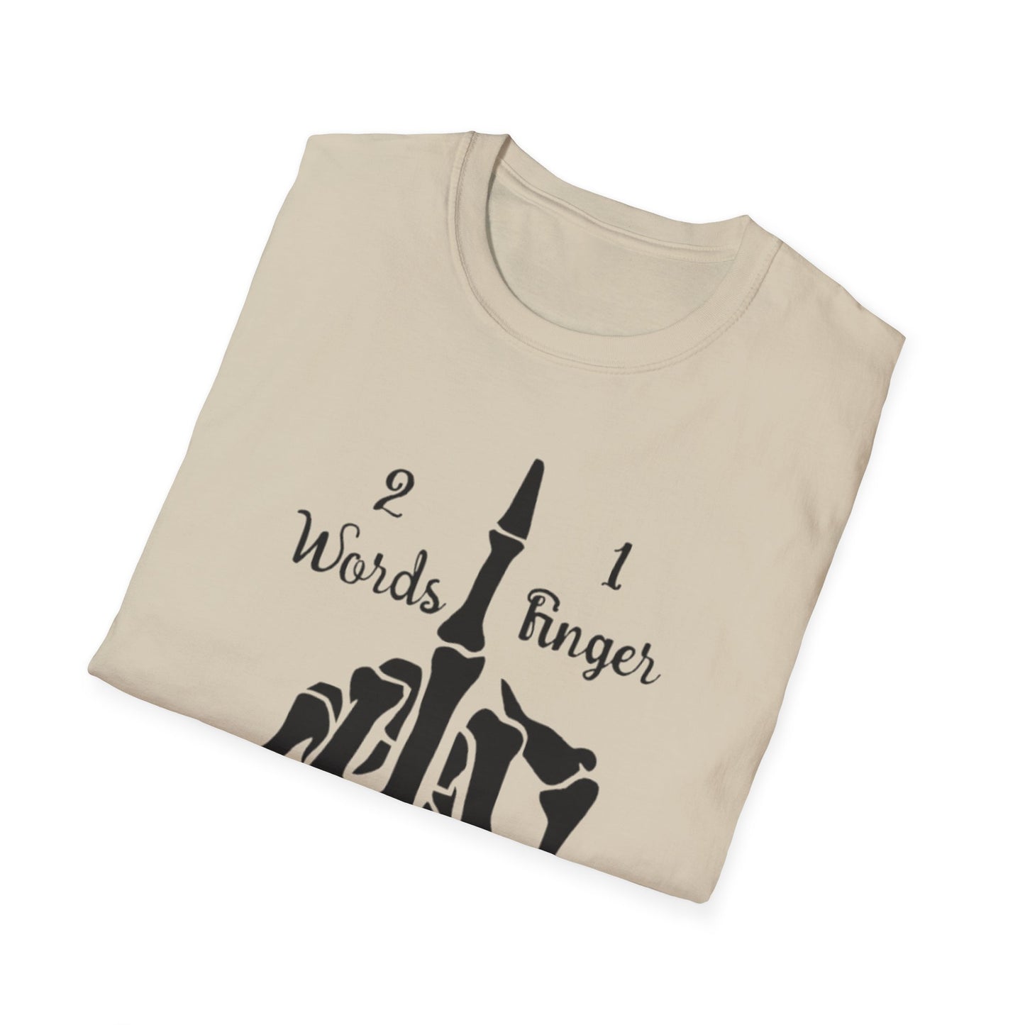 2 Words 1 Finger Printify T-Shirt Rhythm & Drip Apparel