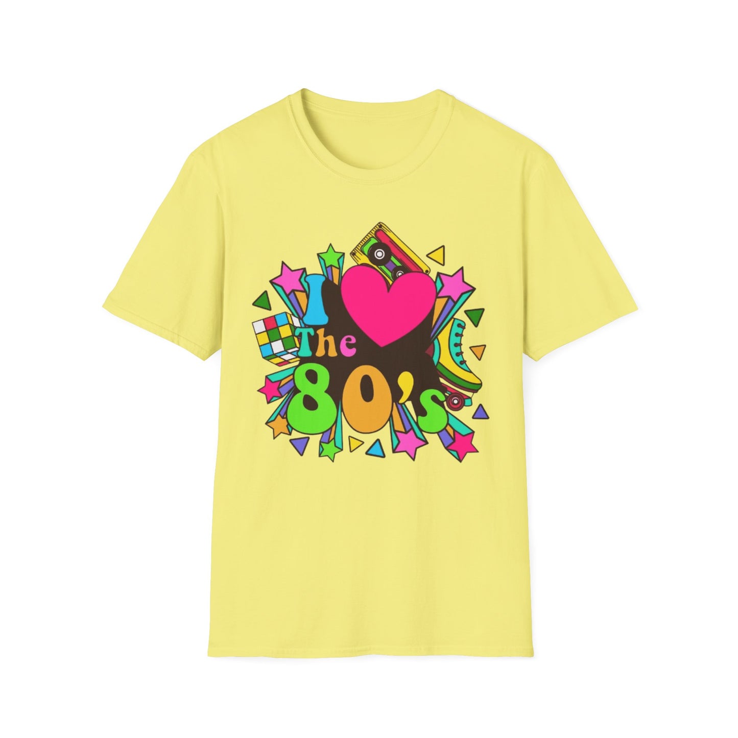 80s I Love the 80's T-Shirt Cornsilk Printify T-Shirt Rhythm & Drip Apparel