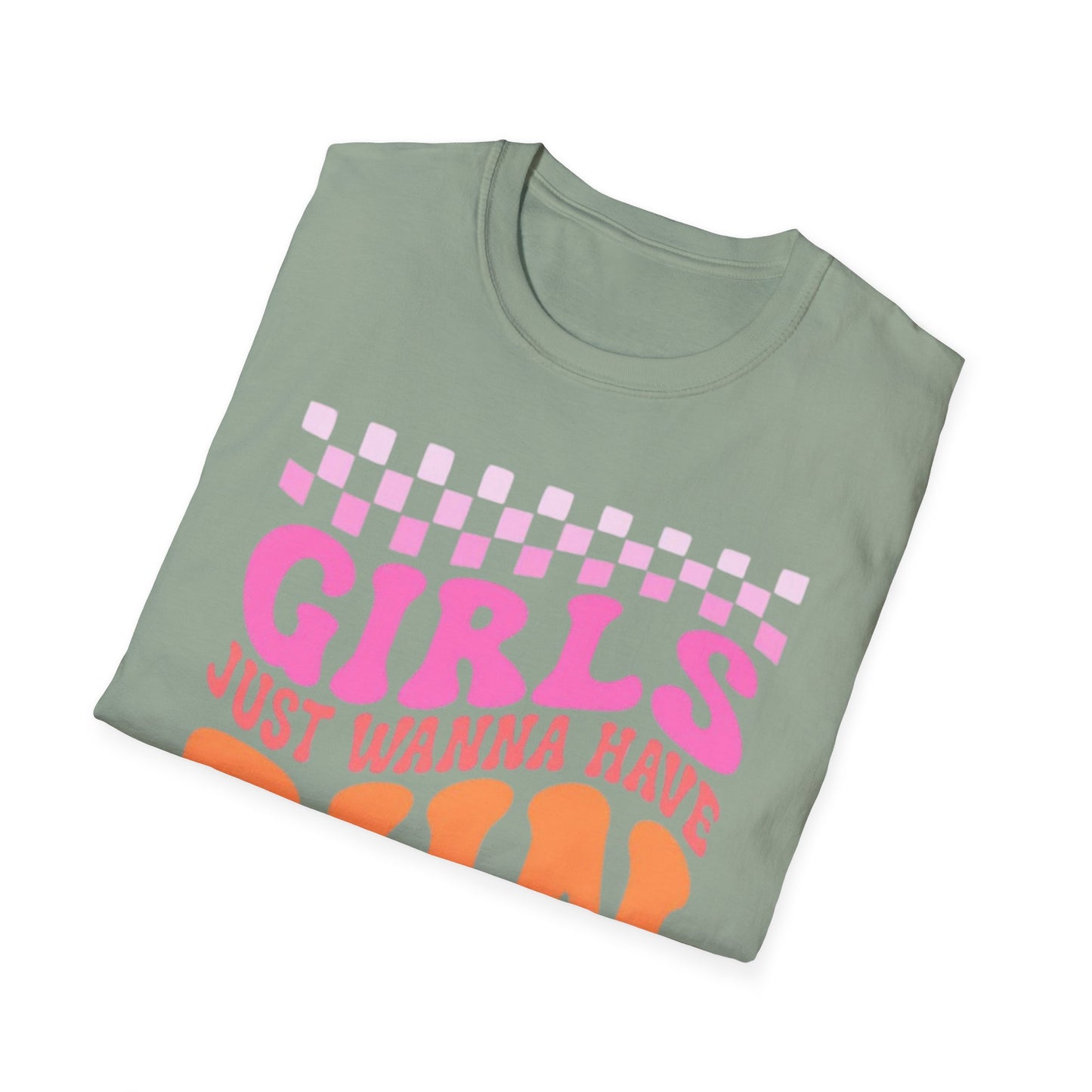 Girls Just Wanna Have Sun Unisex T-Shirt - Softstyle Summer Vibes Tee