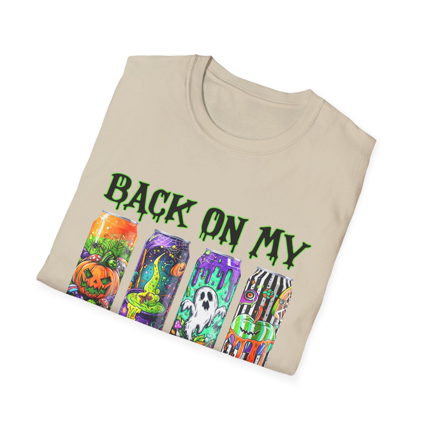 Back On My Brew Sh*t Tee, Unisex T-Shirt, Casual Wear, Spooky Season, Gift for Friends Printify T-Shirt Rhythm & Drip Apparel