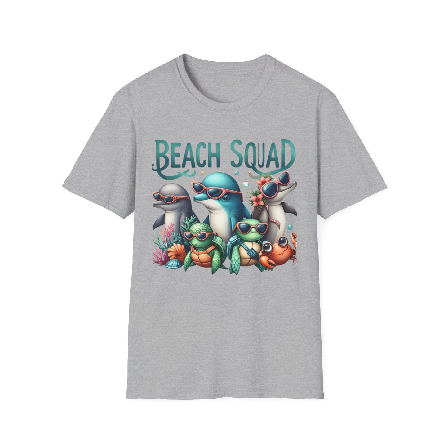 Summer- Beach Squad T-Shirt Sport Grey Printify T-Shirt Rhythm & Drip Apparel