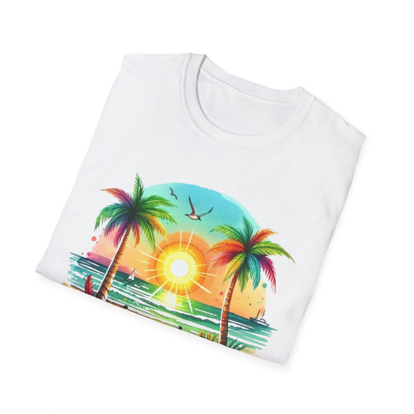 Summer- Vibrant Summer Vibes T-Shirt Printify T-Shirt Rhythm & Drip Apparel