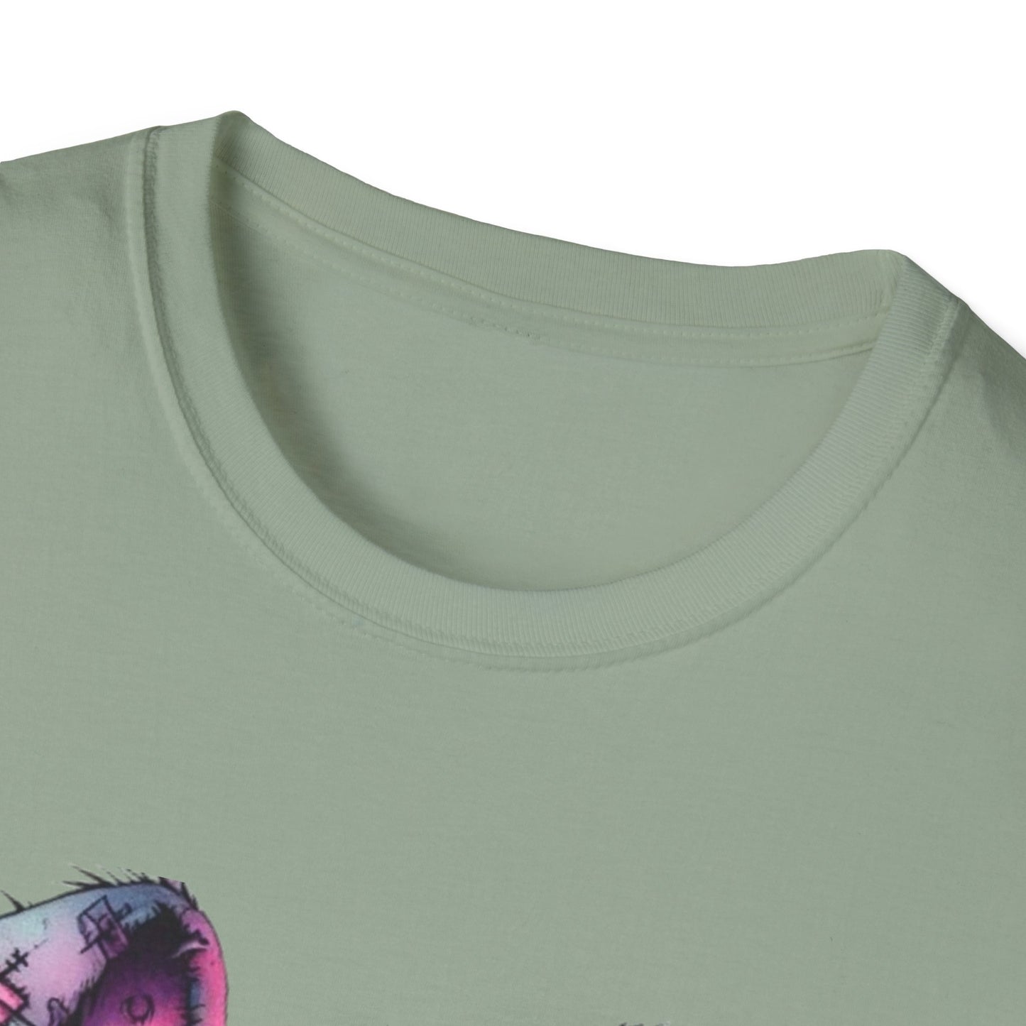 Playful Bunny Graphic T-Shirt - Softstyle Unisex Tee for Cute & Unique Casual Wear