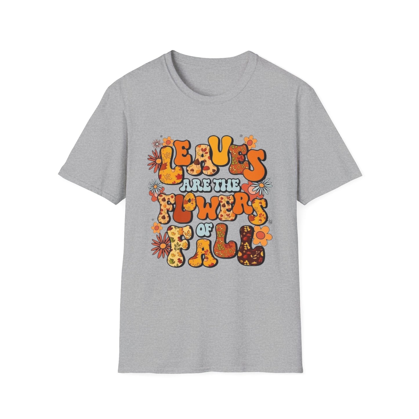 Fall- Flowers Of Fall T-Shirt Sport Grey Printify T-Shirt Rhythm & Drip Apparel