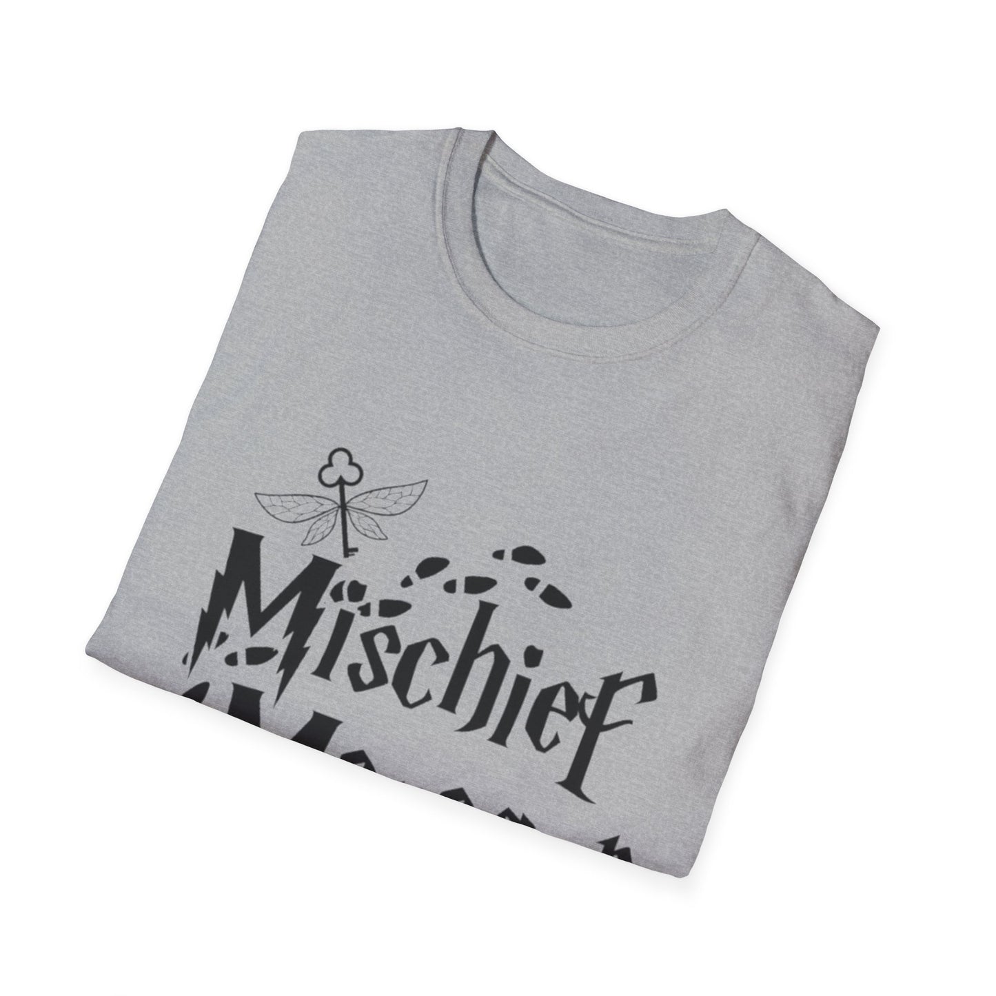 Mischief Manager Unisex Softstyle T-Shirt - Playful and Trendy Statement Tee