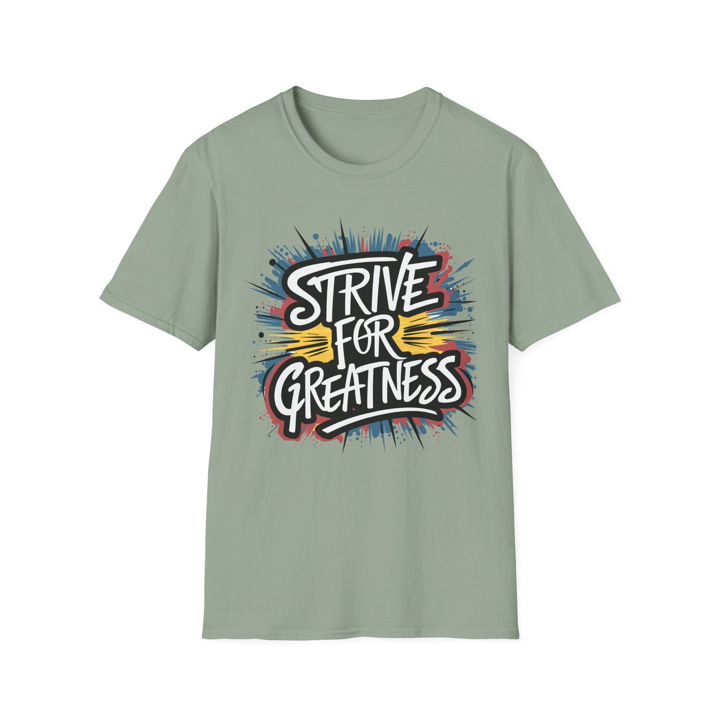 Motivational Unisex Softstyle T-Shirt - 'Strive for Greatness'