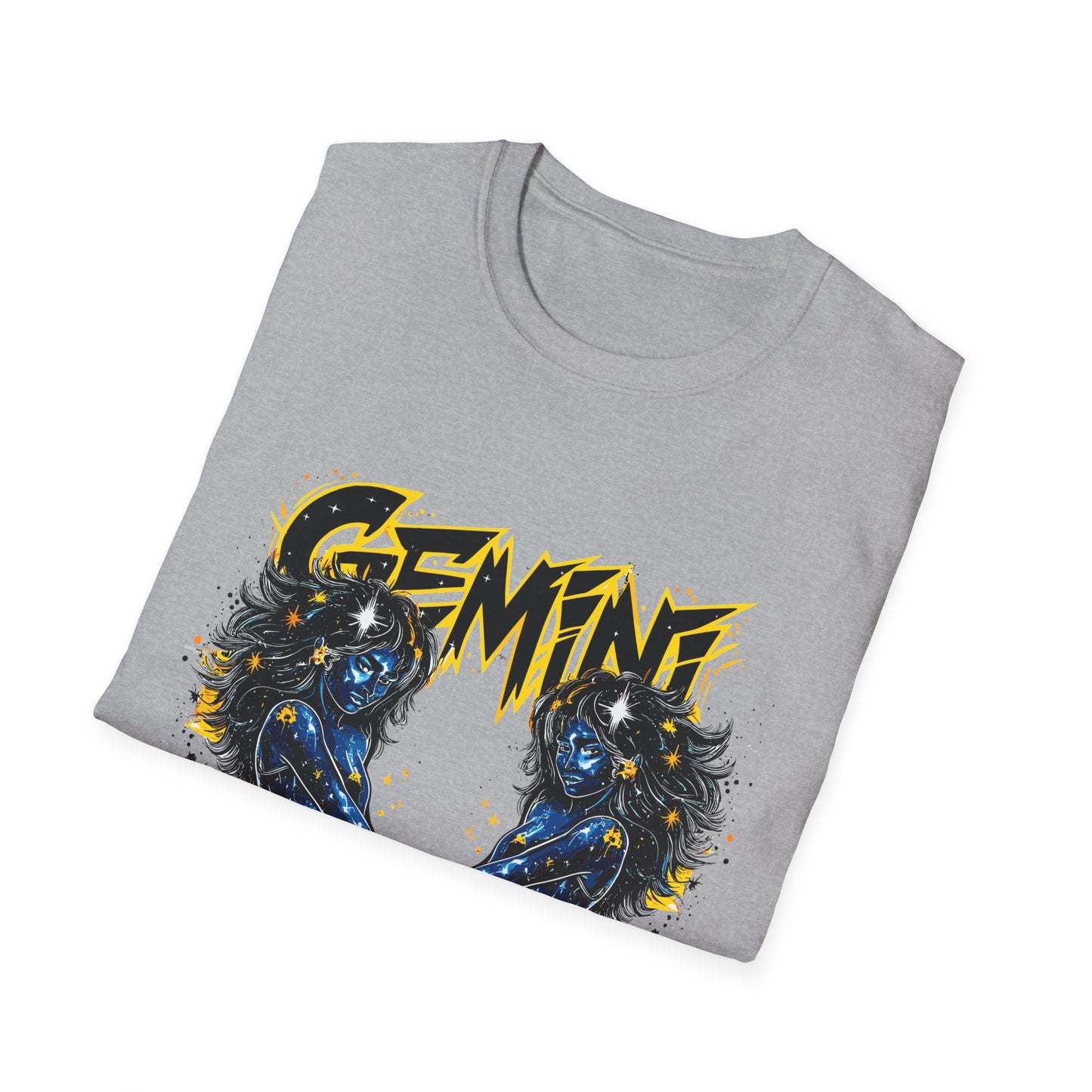 Gemini Zodiac T-Shirt Printify T-Shirt Rhythm & Drip Apparel