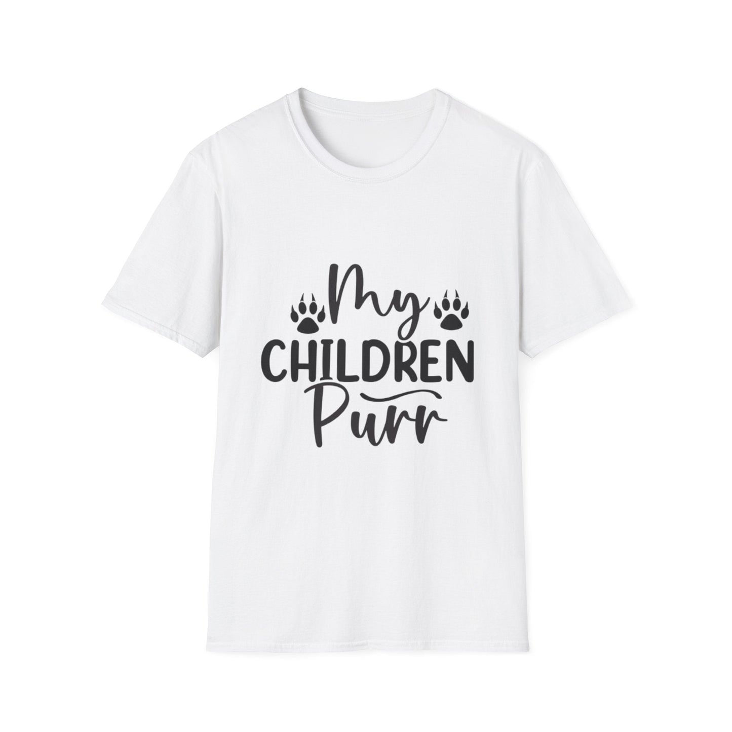My Children Purr T-Shirt White Printify T-Shirt Rhythm & Drip Apparel