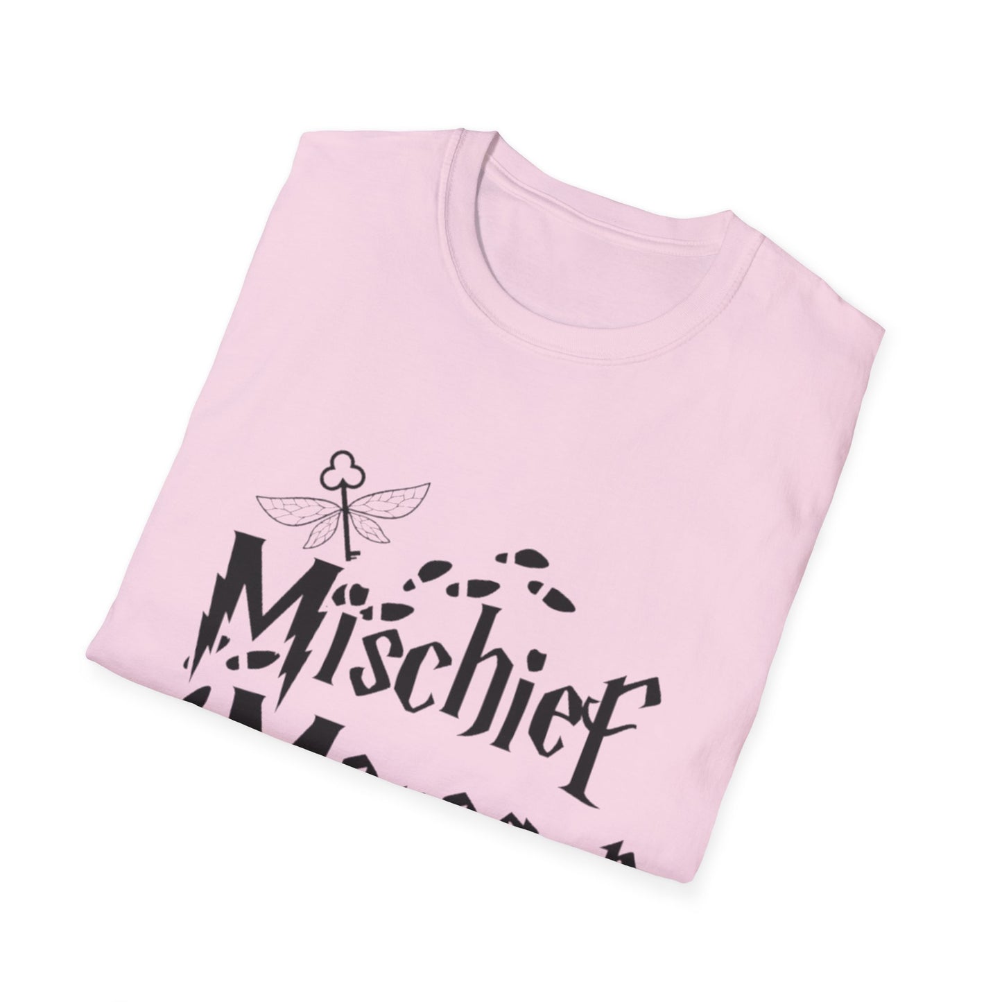 Mischief Manager Unisex Softstyle T-Shirt - Playful and Trendy Statement Tee