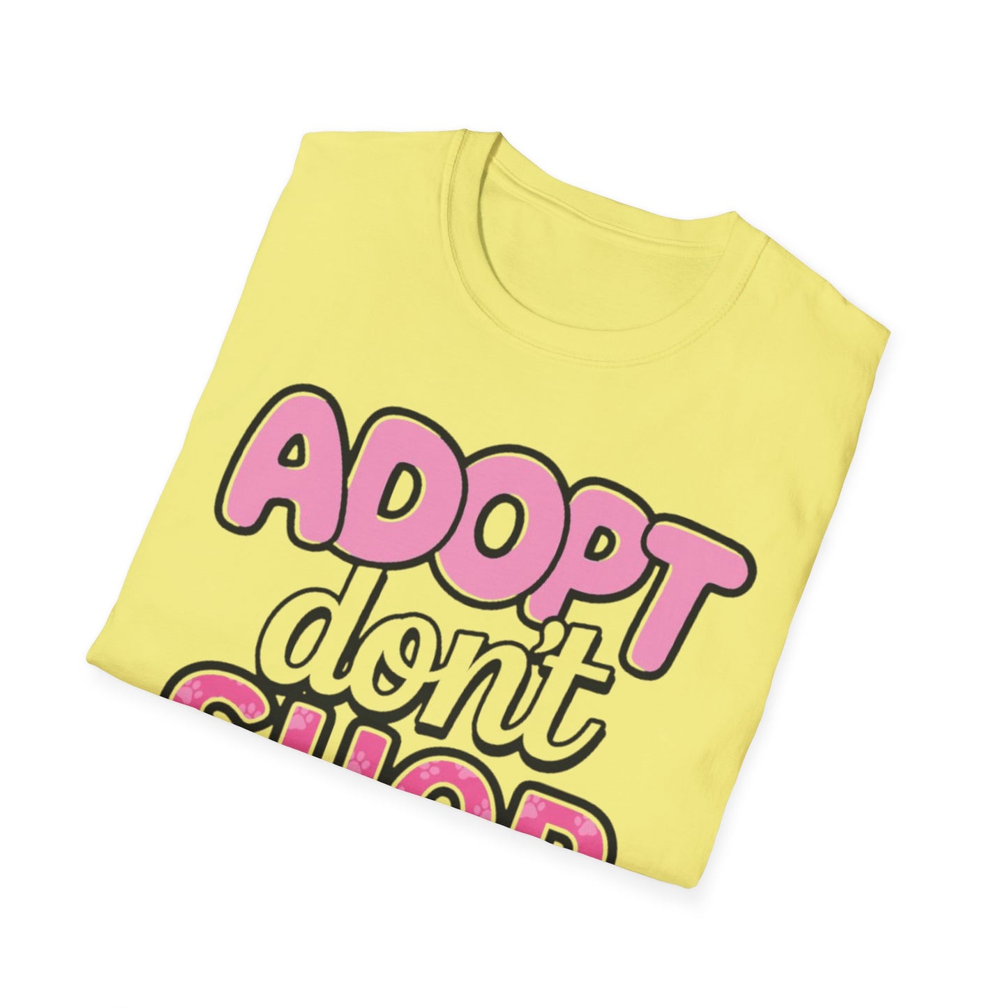 Adopt Don't Shop T-Shirt Printify T-Shirt Rhythm & Drip Apparel