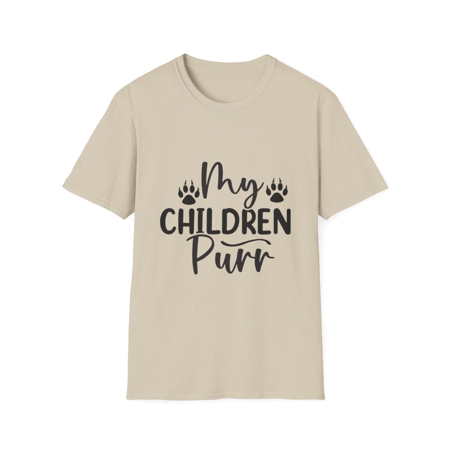 My Children Purr T-Shirt Sand Printify T-Shirt Rhythm & Drip Apparel