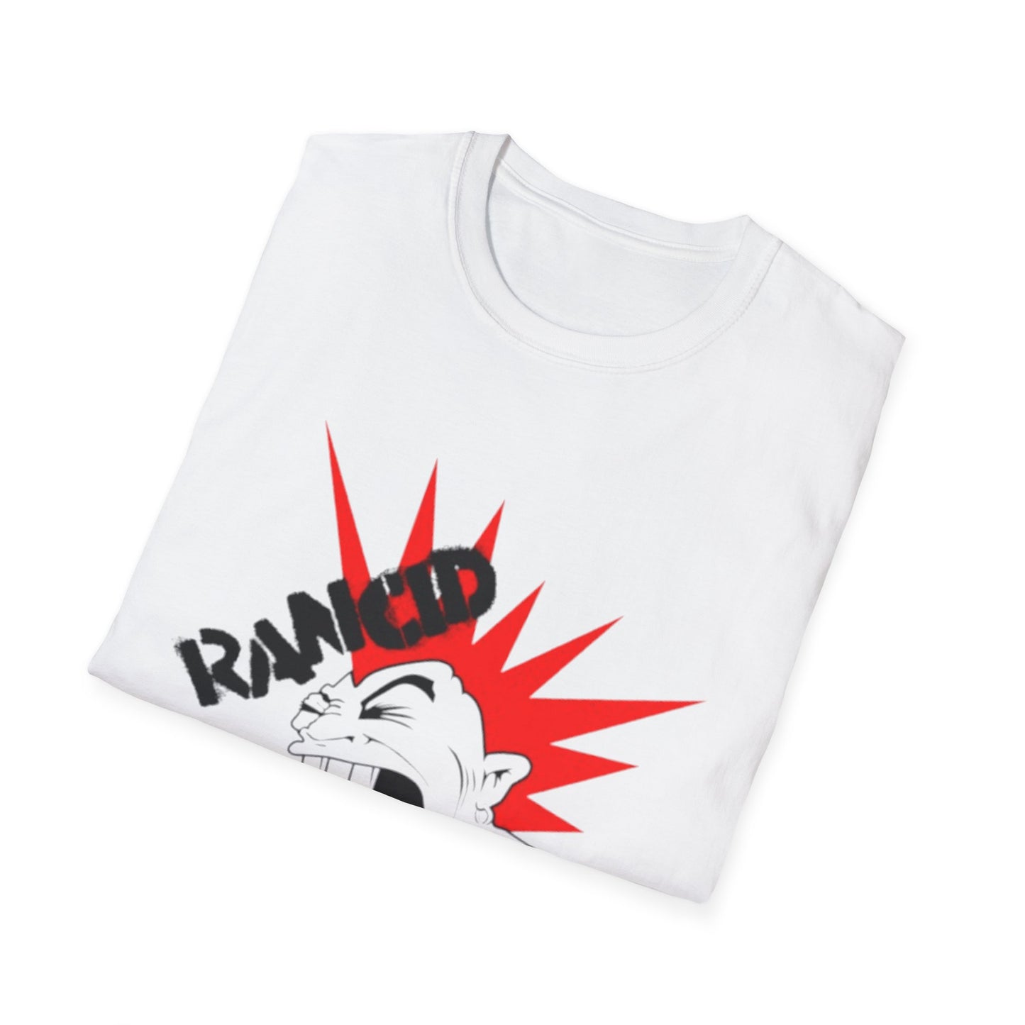 Ripped Edge Unisex Softstyle T-Shirt - Bold Graphic Tee for Punk Rock Enthusiasts
