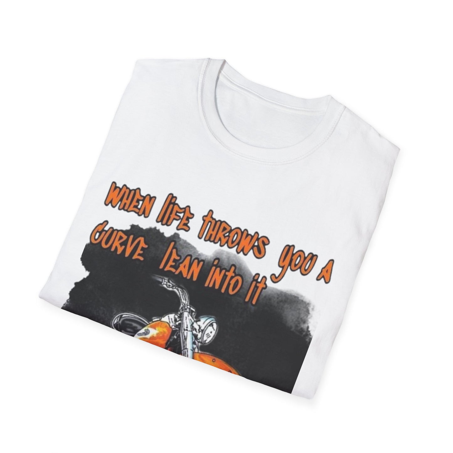 When Life Gives You A Curve Lean Into It Printify T-Shirt Rhythm & Drip Apparel
