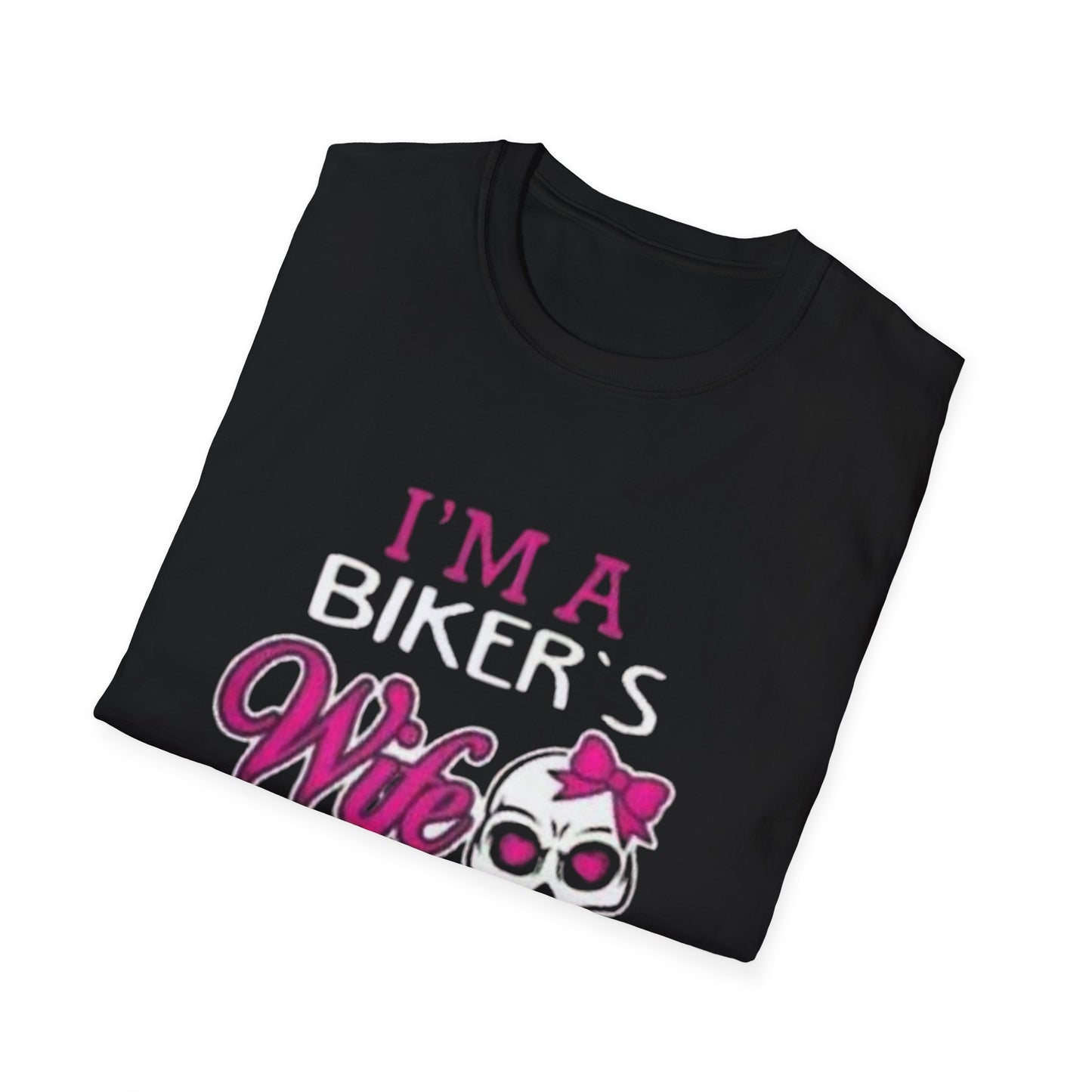 Badass Biker's Wife T-Shirt Printify T-Shirt Rhythm & Drip Apparel