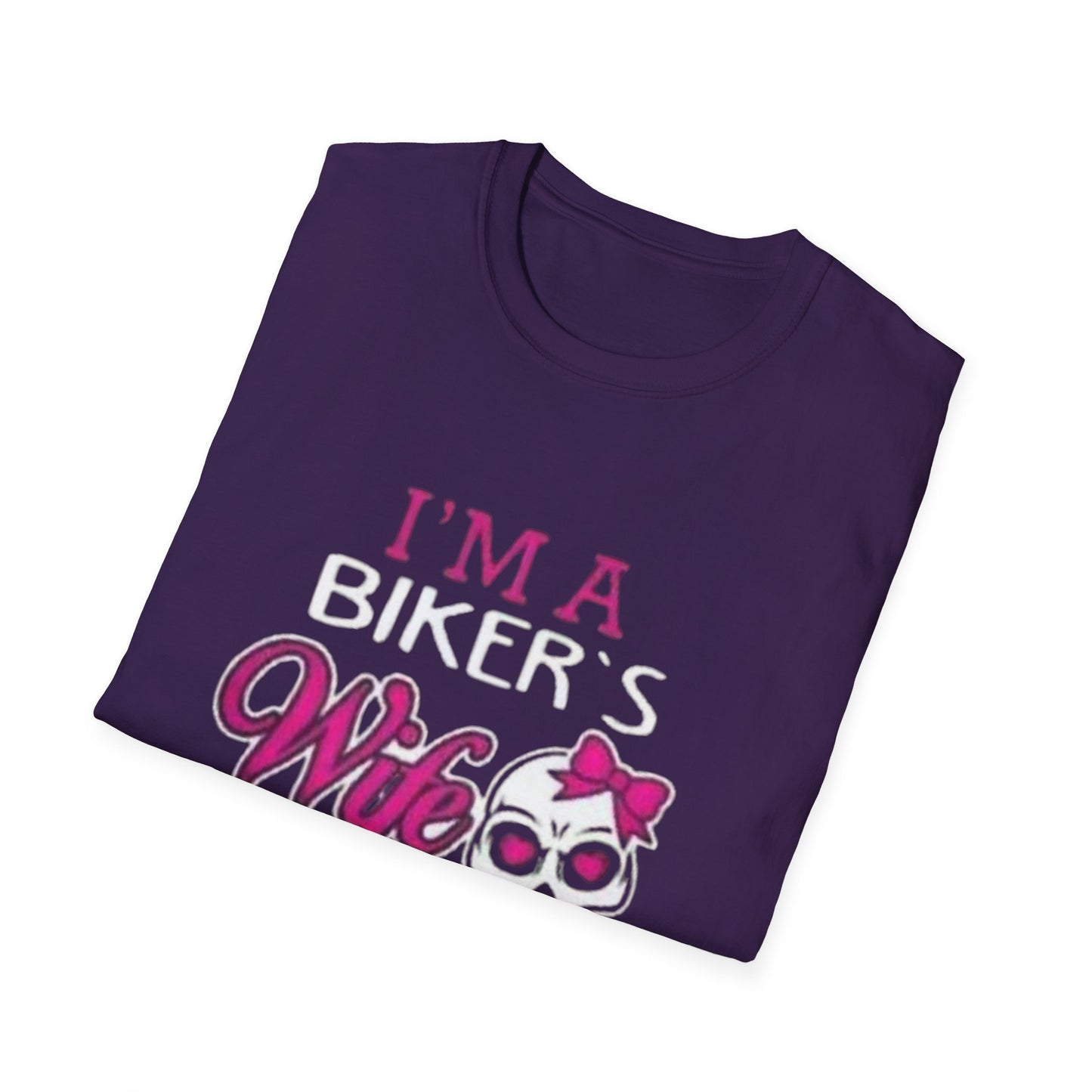 Badass Biker's Wife T-Shirt Printify T-Shirt Rhythm & Drip Apparel