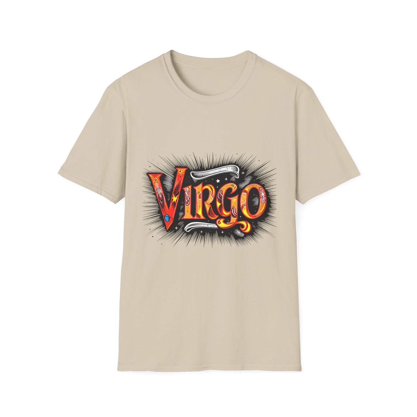 Virgo T-Shirt Sand Printify T-Shirt Rhythm & Drip Apparel