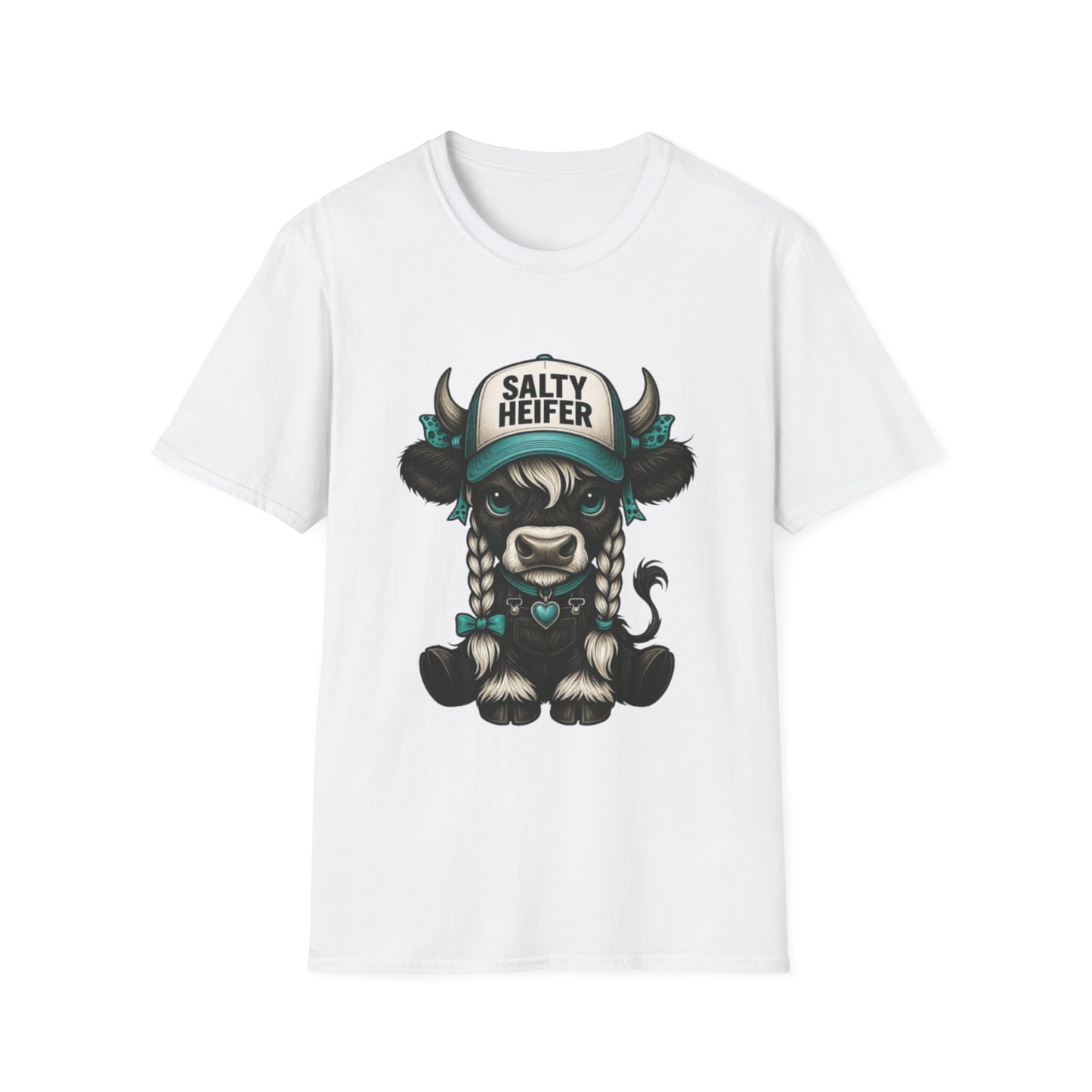 Salty Heifer T-Shirt White Printify T-Shirt Rhythm & Drip Apparel