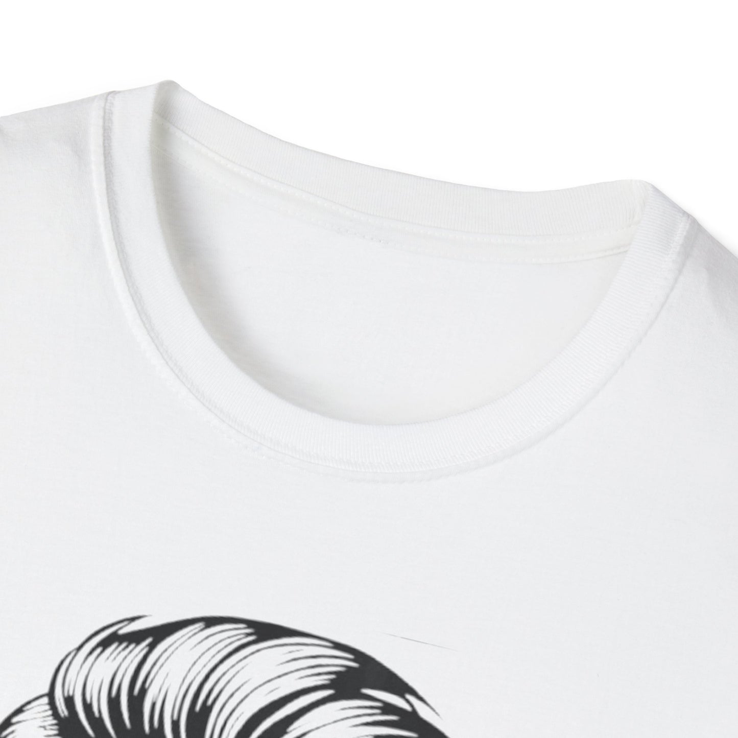 Stylish Skull Beard T-Shirt Printify T-Shirt Rhythm & Drip Apparel